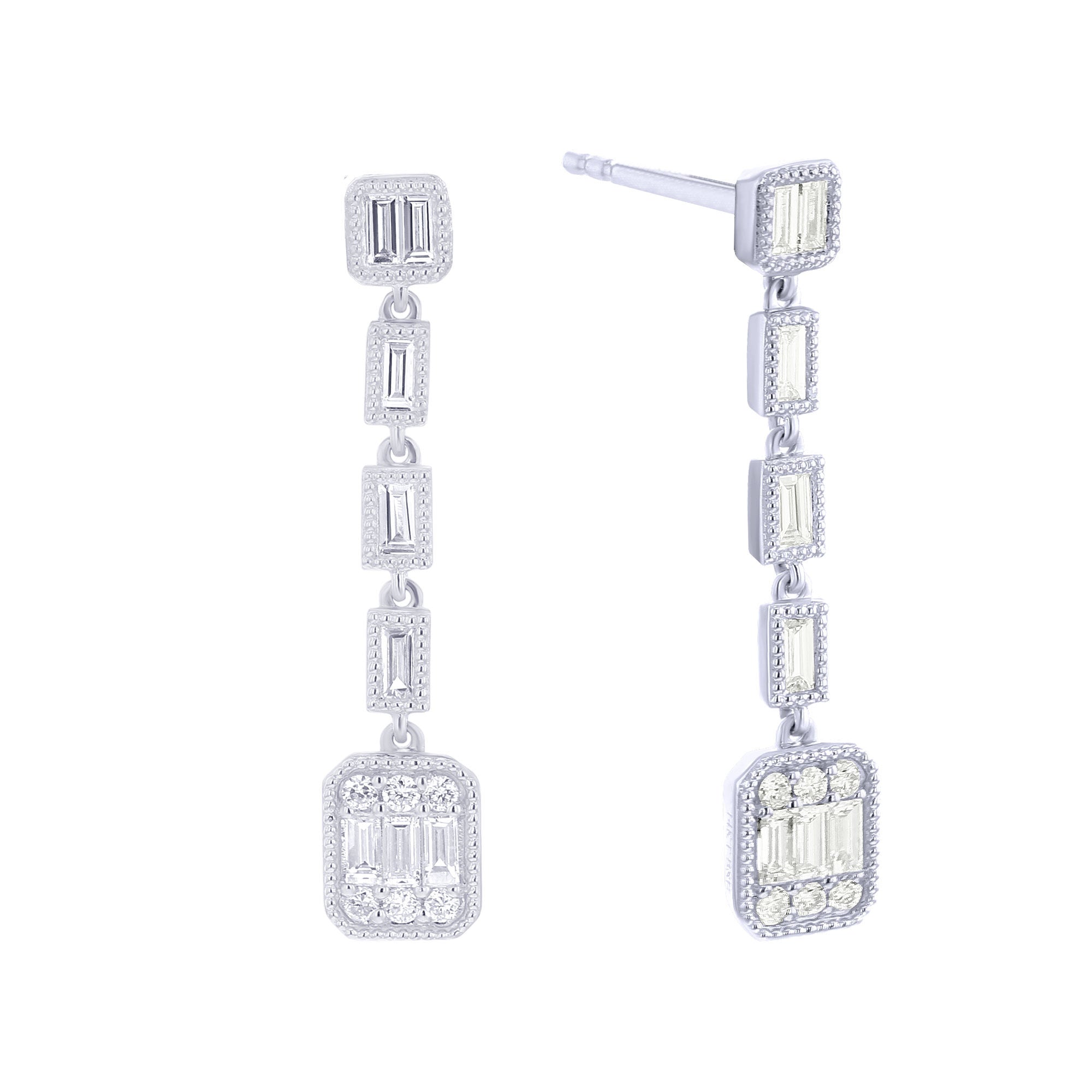 Revel Diamond Drop Earrings
