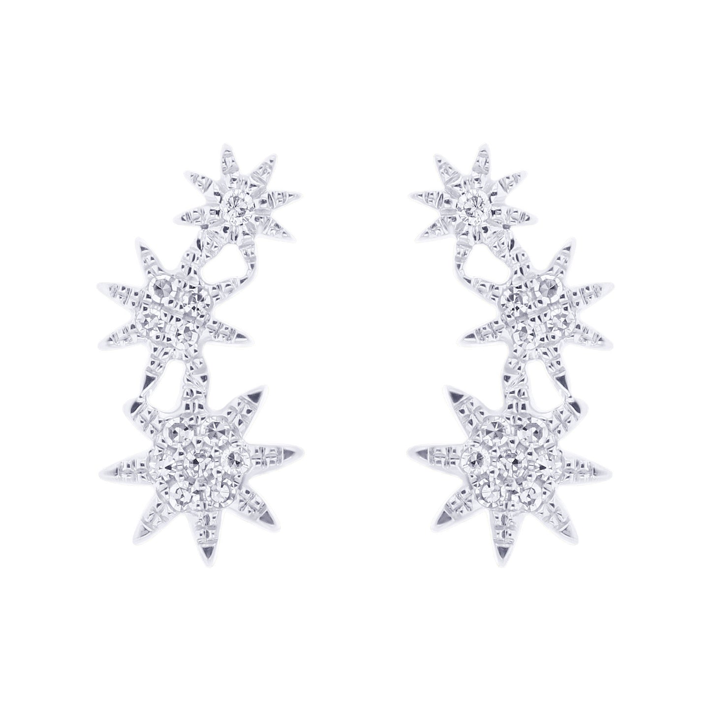 Cosmic Climber Diamond Earrings