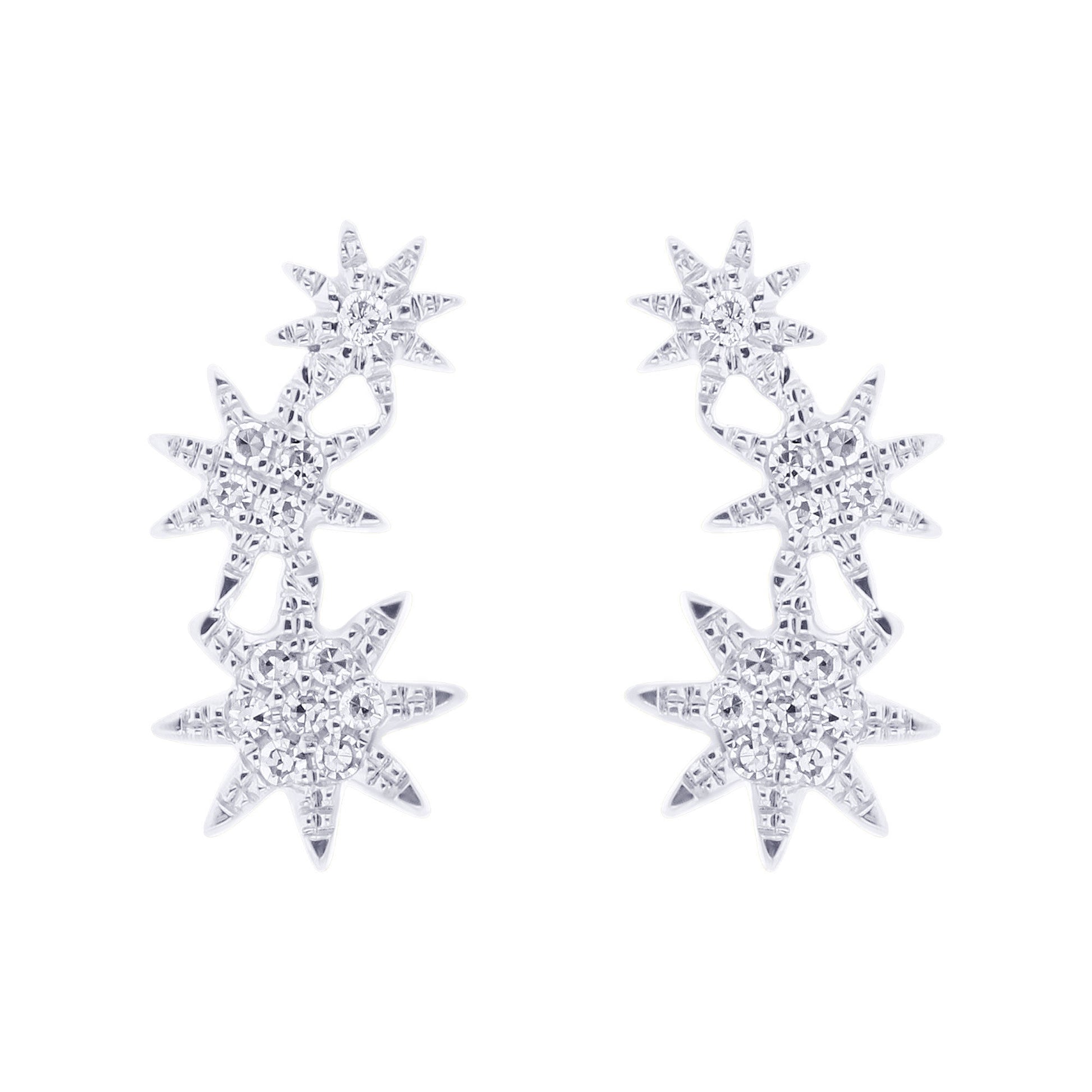 Cosmic Climber Diamond Earrings