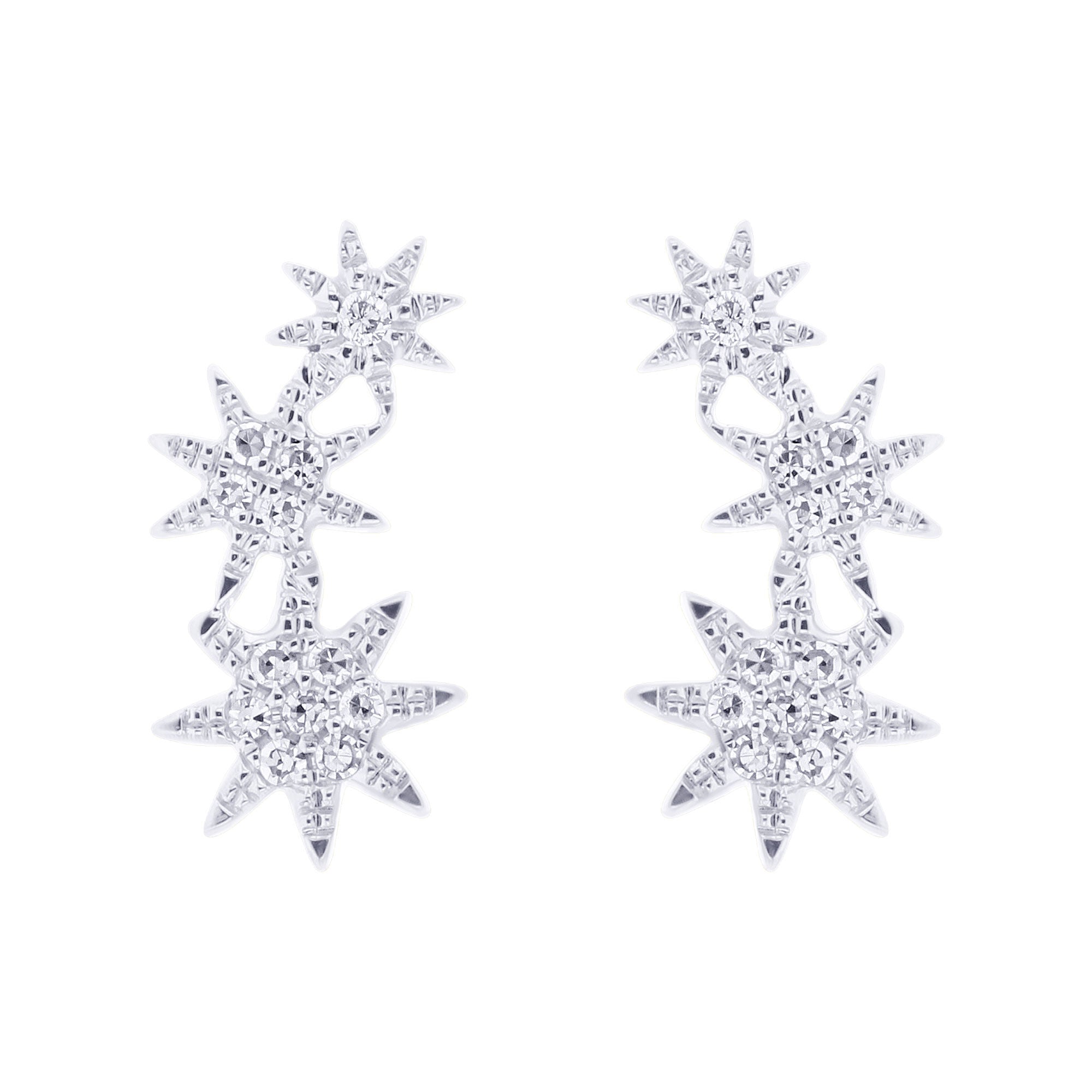 Cosmic Climber Diamond Earrings