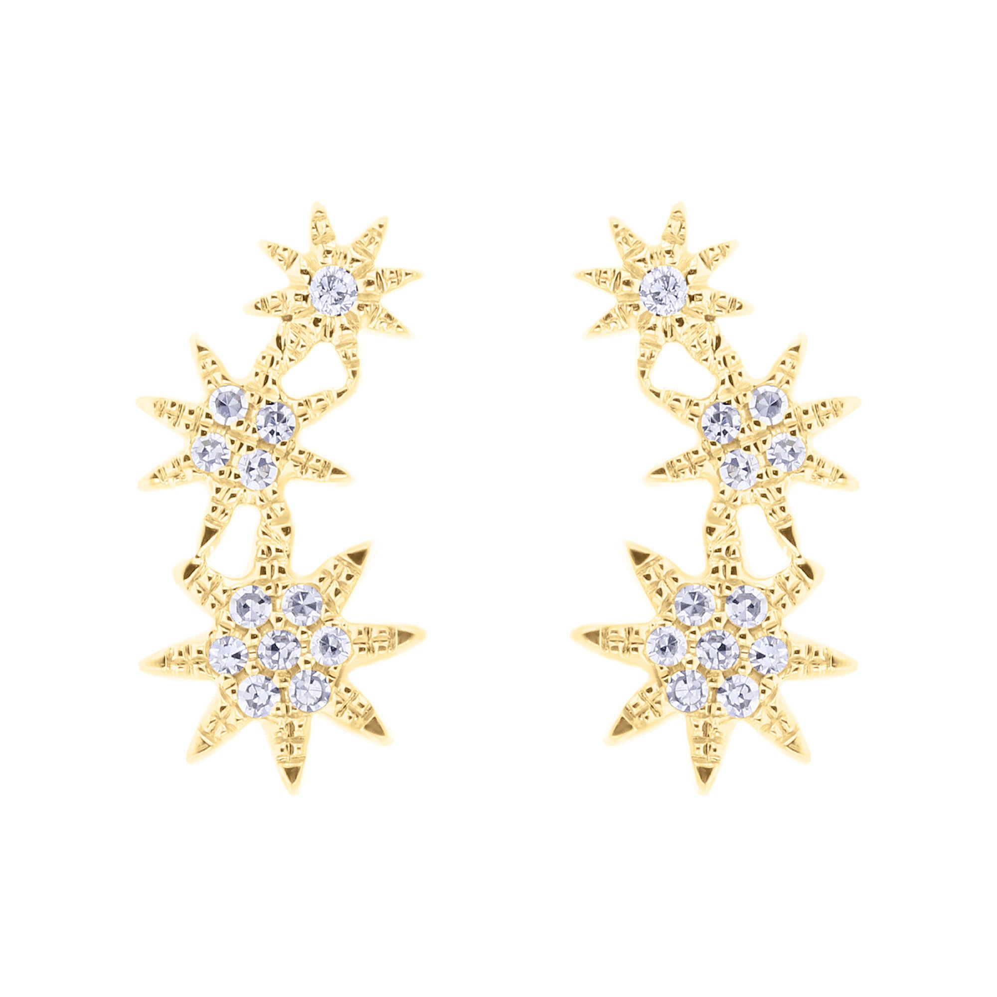 Cosmic Climber Diamond Earrings