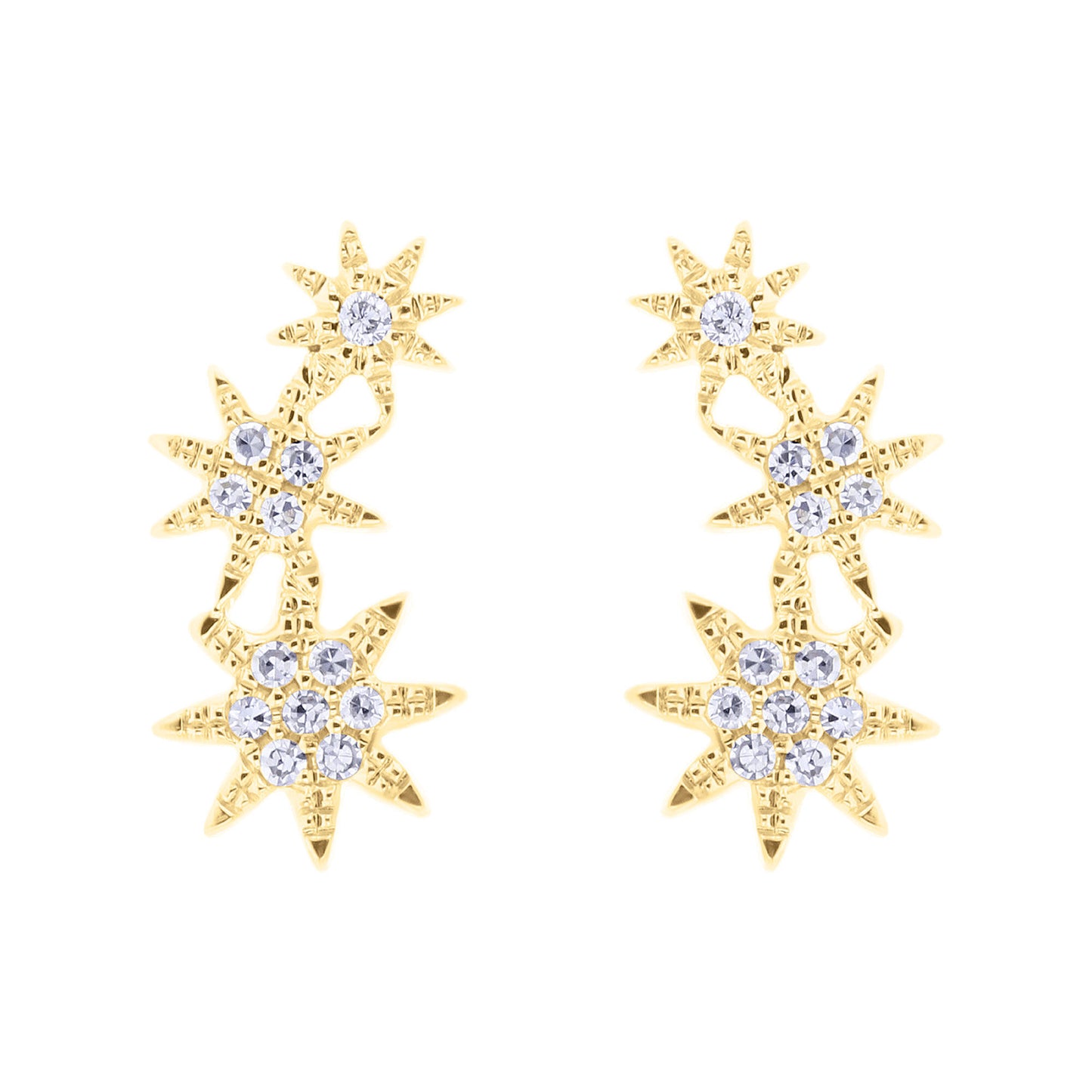 Cosmic Climber Diamond Earrings