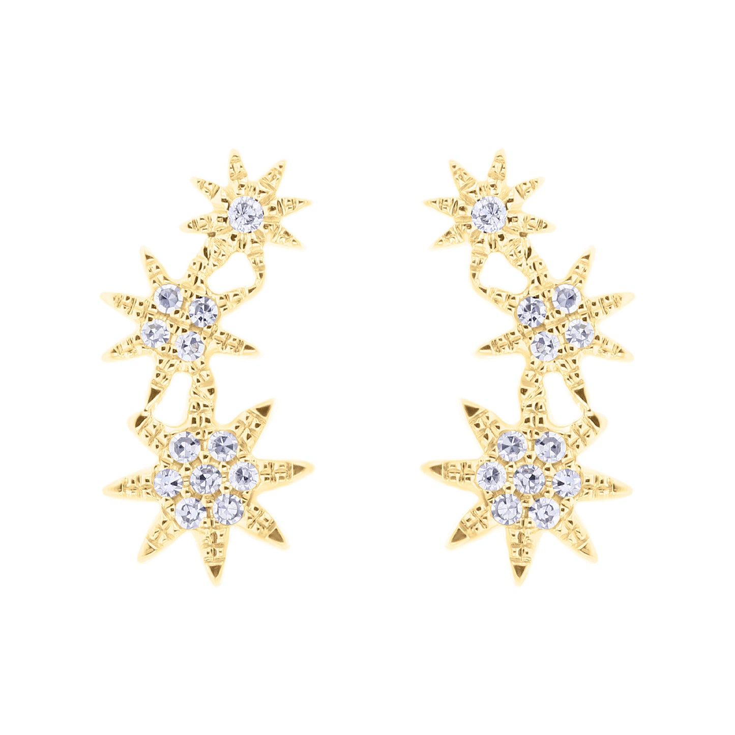 Cosmic Climber Diamond Earrings