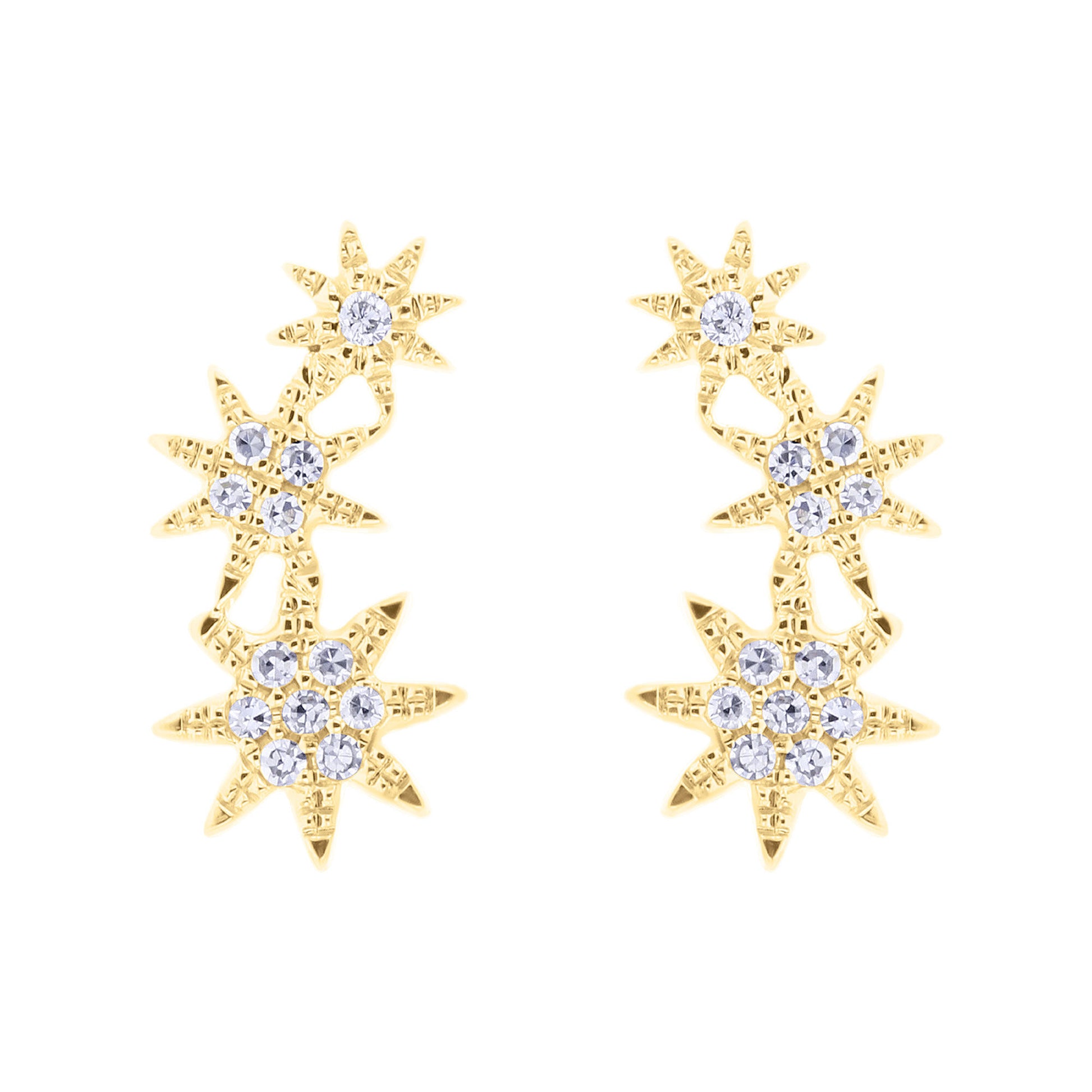 Cosmic Climber Diamond Earrings