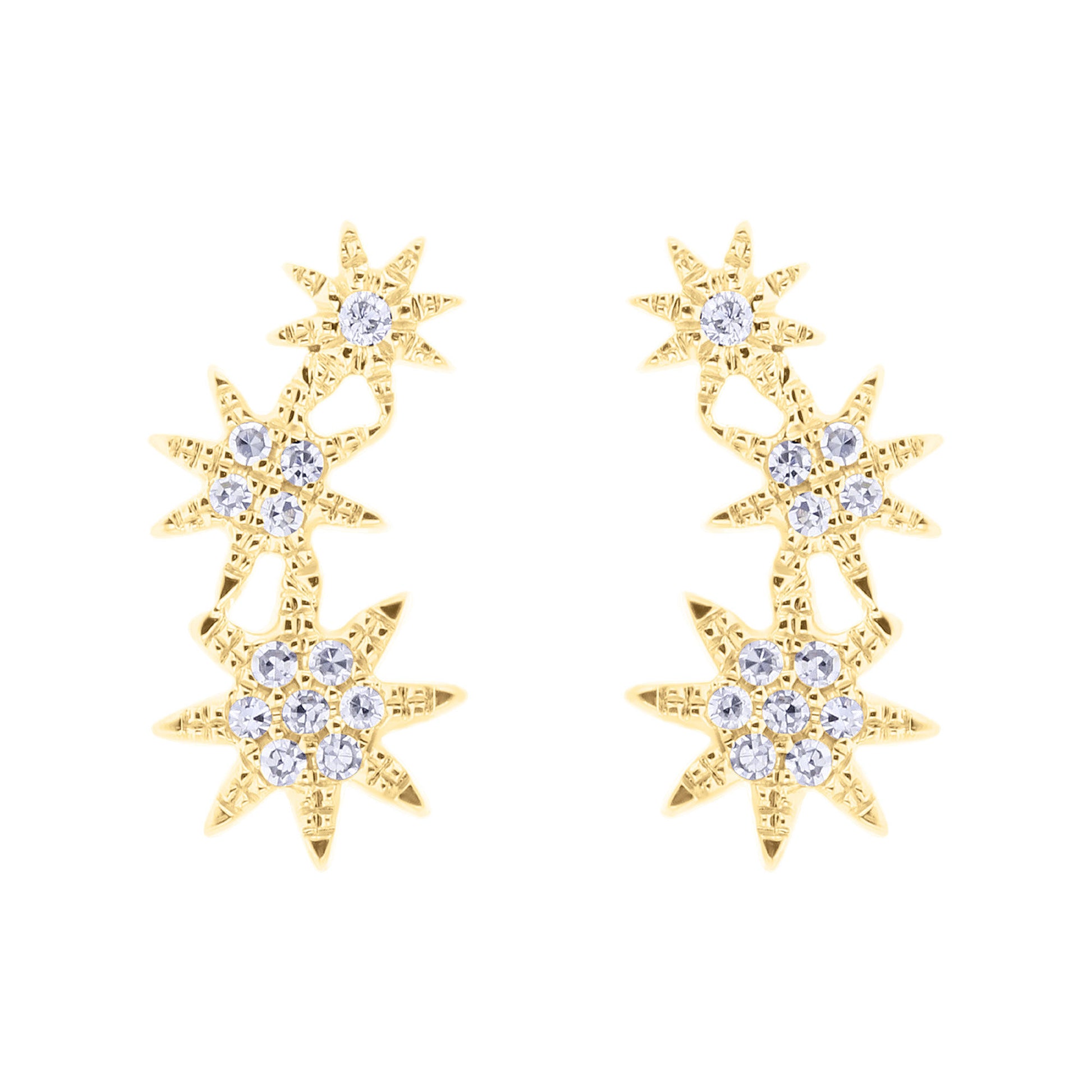 Cosmic Climber Diamond Earrings