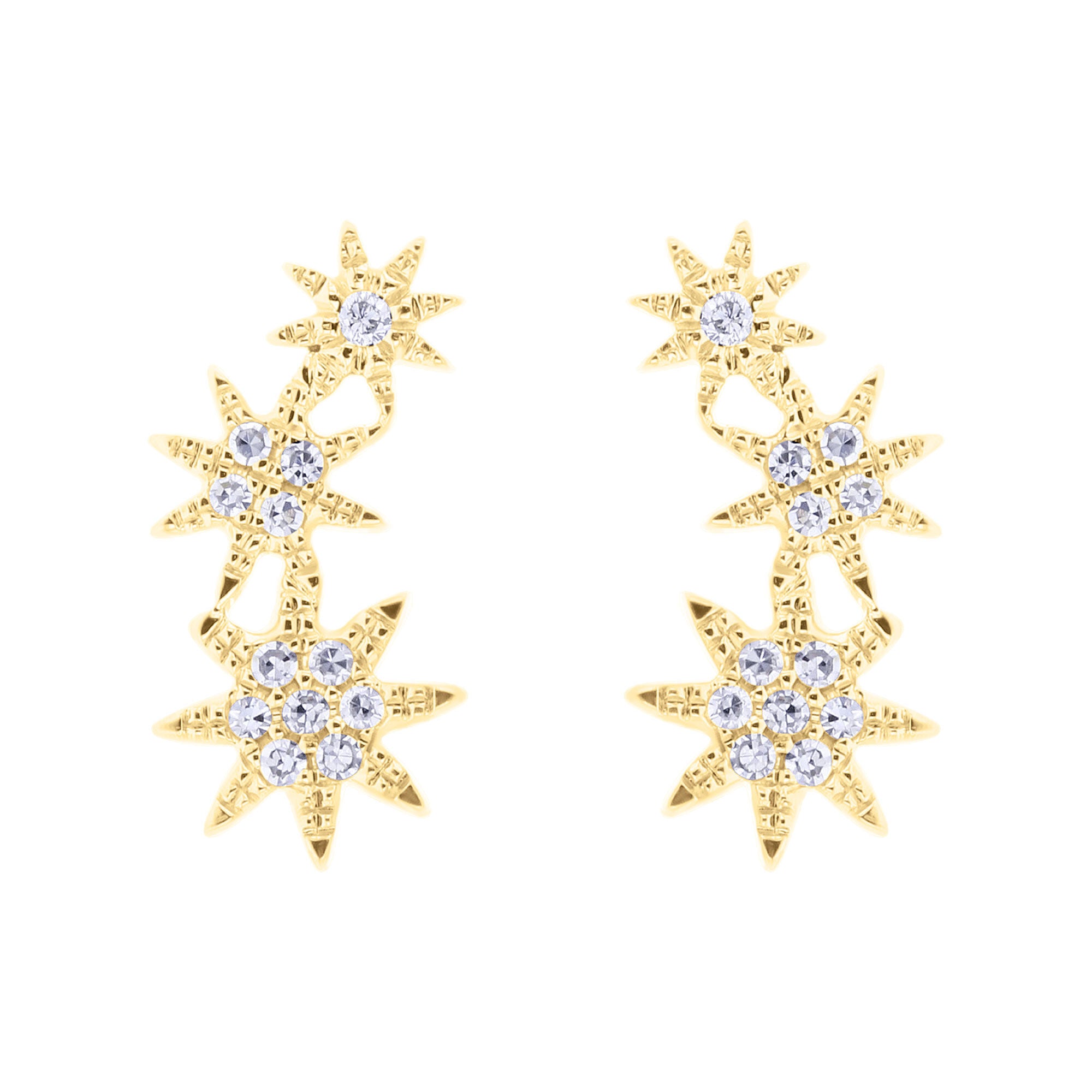 Cosmic Climber Diamond Earrings