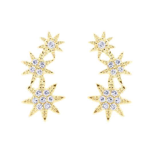 Cosmic Climber Diamond Earrings