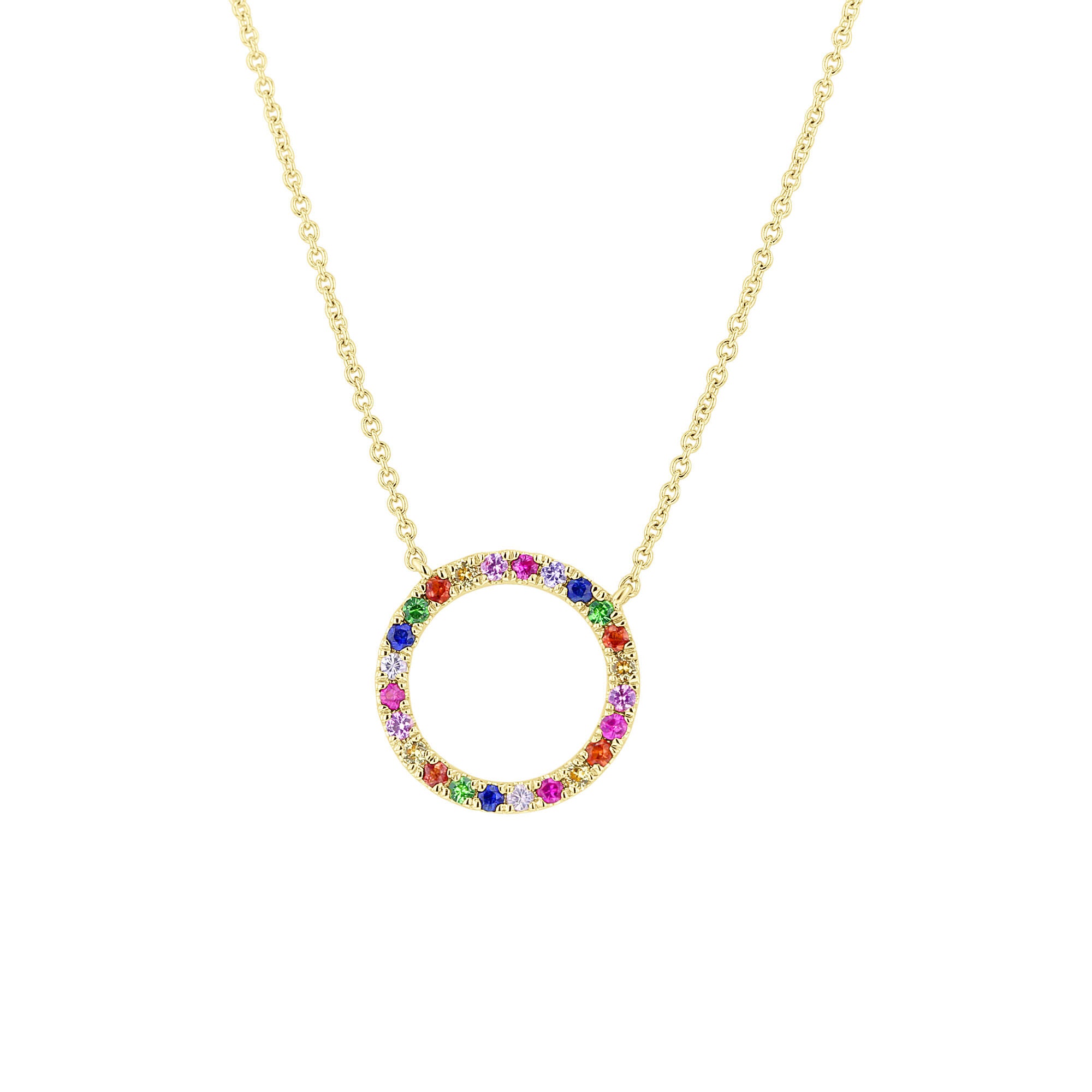 Garland Rainbow Sapphire Necklace