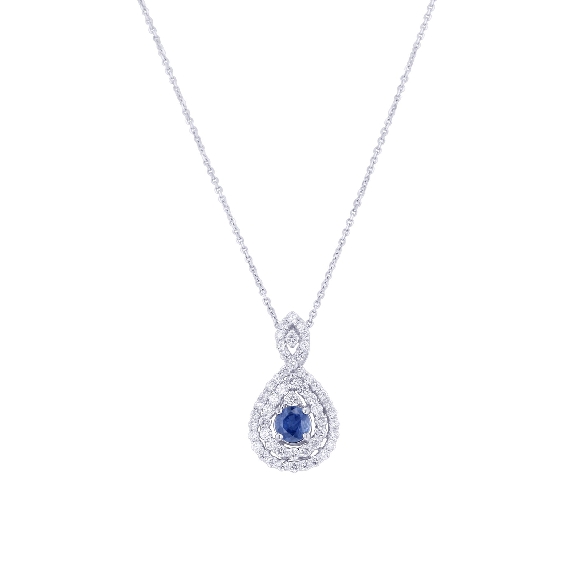 Berlin Sapphire and Diamond Necklace