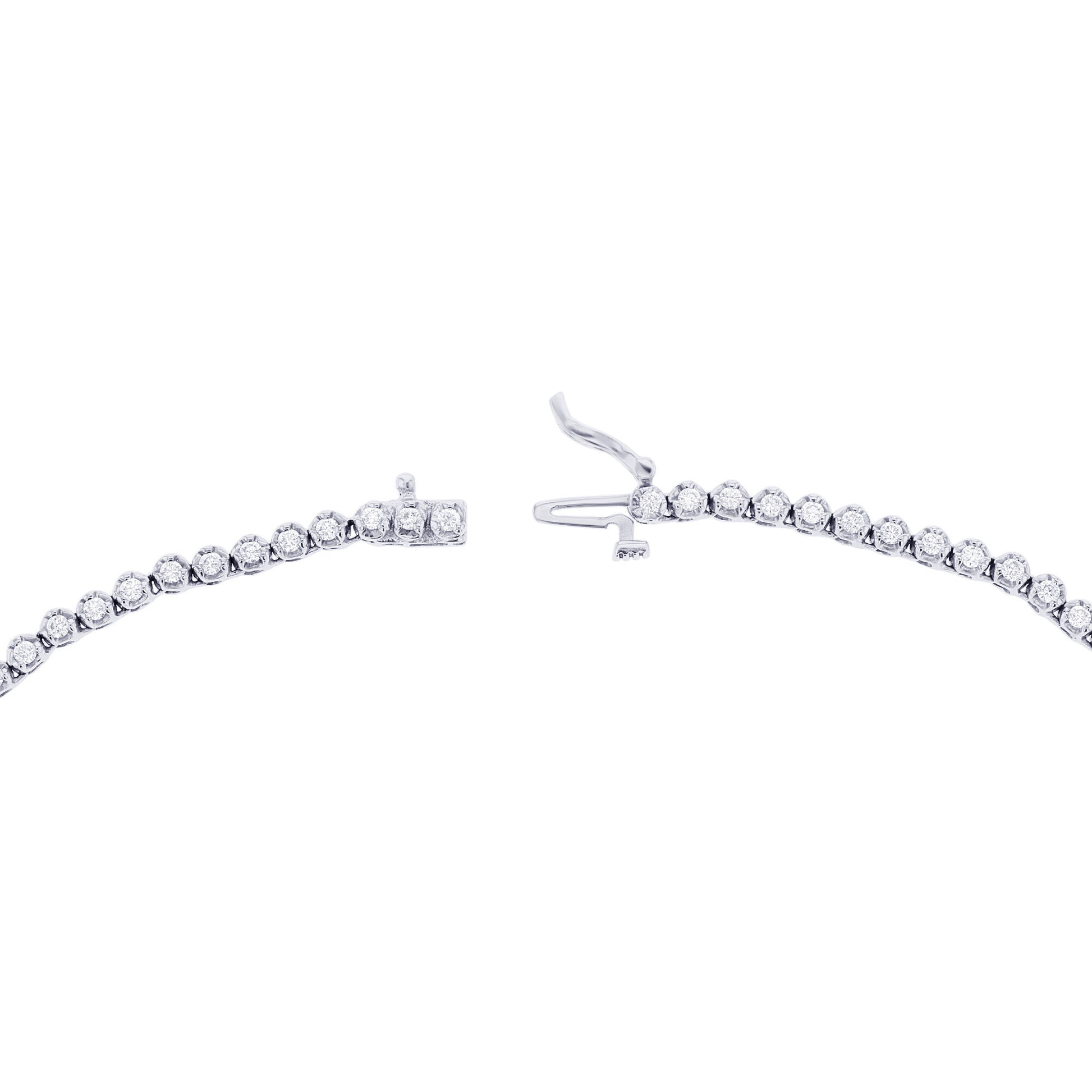Miracle Diamond Tennis Necklace 3 3/4ct