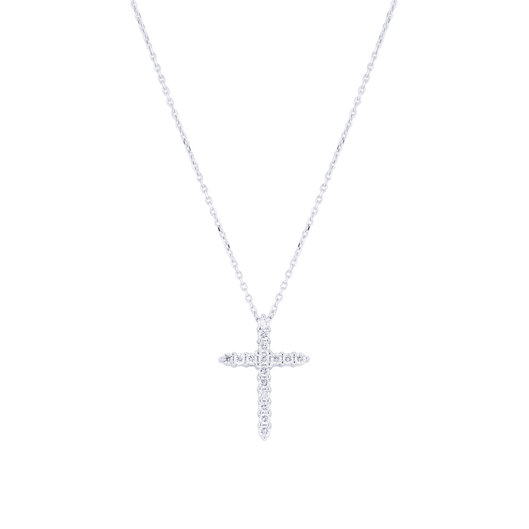 Faithful Cross Diamond Necklace 1/4ct
