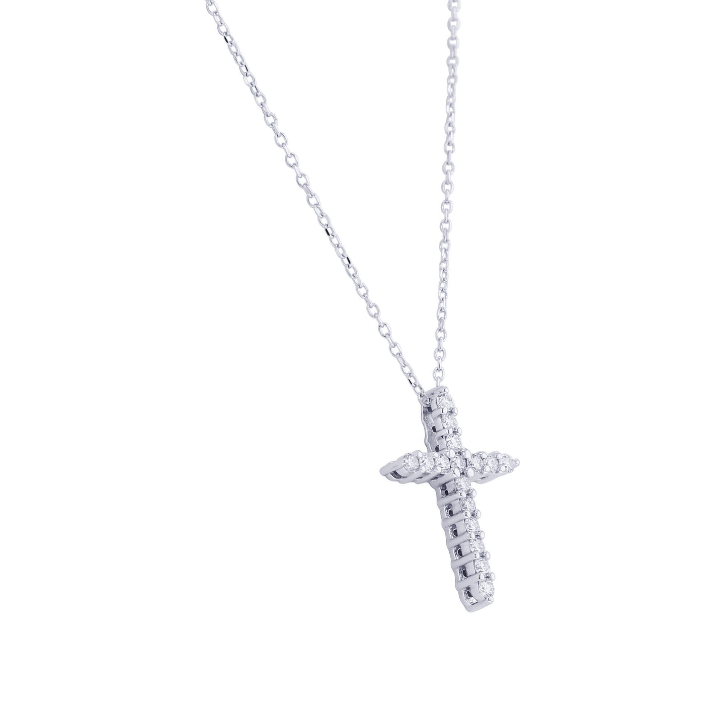 Faithful Cross Diamond Necklace 1/4ct