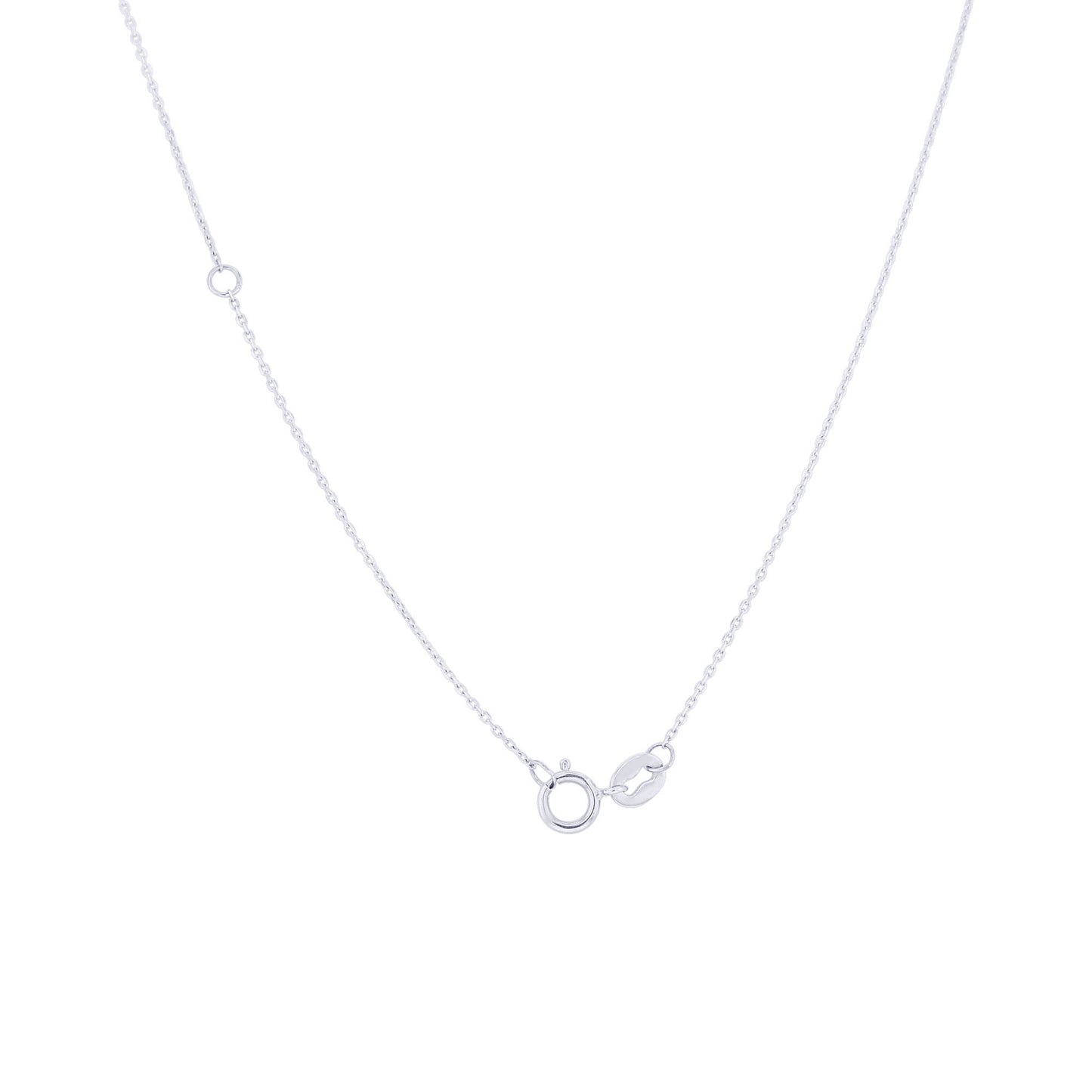 Floating Solitaire Diamond Necklace 1/8ct