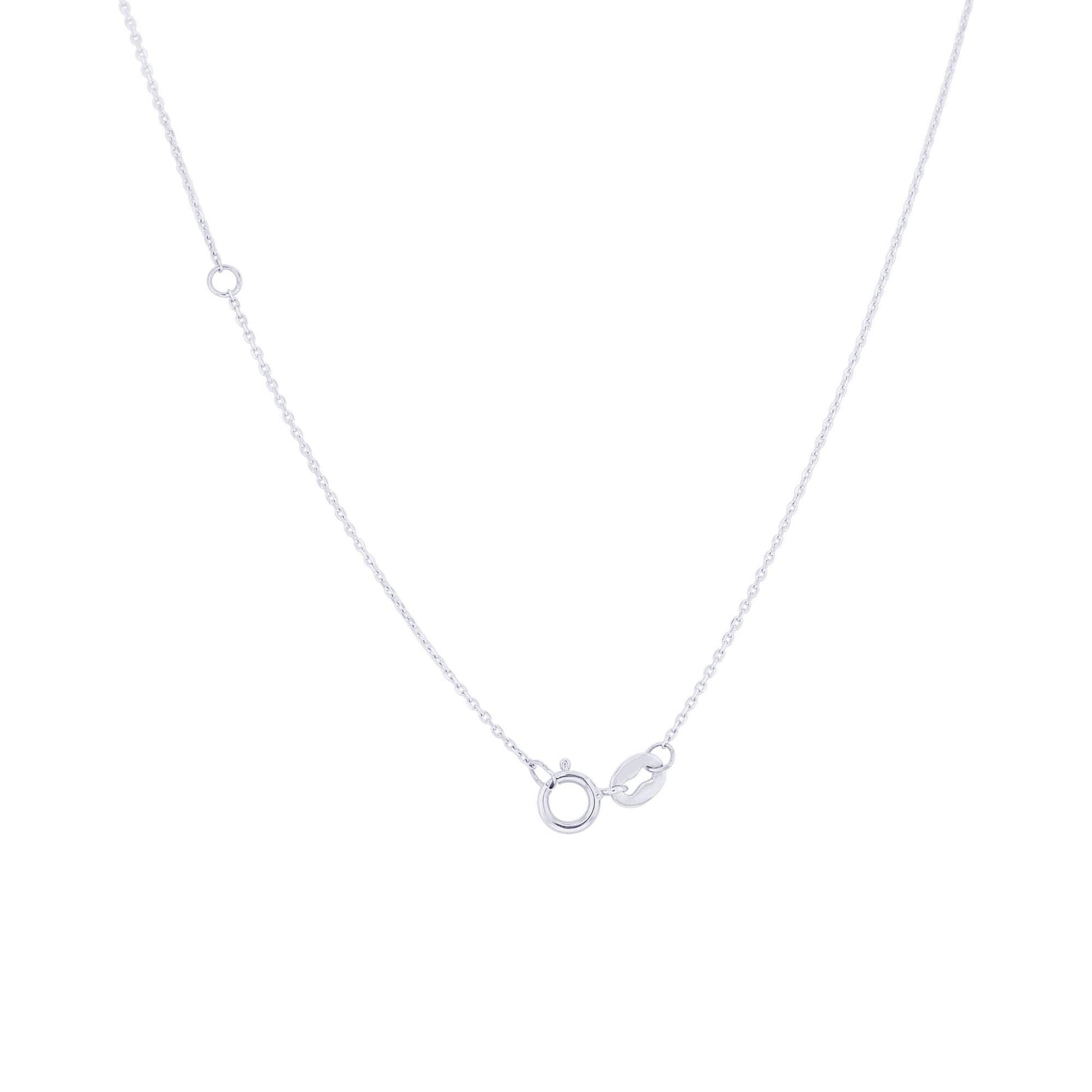 Floating Solitaire Diamond Necklace 1/8ct