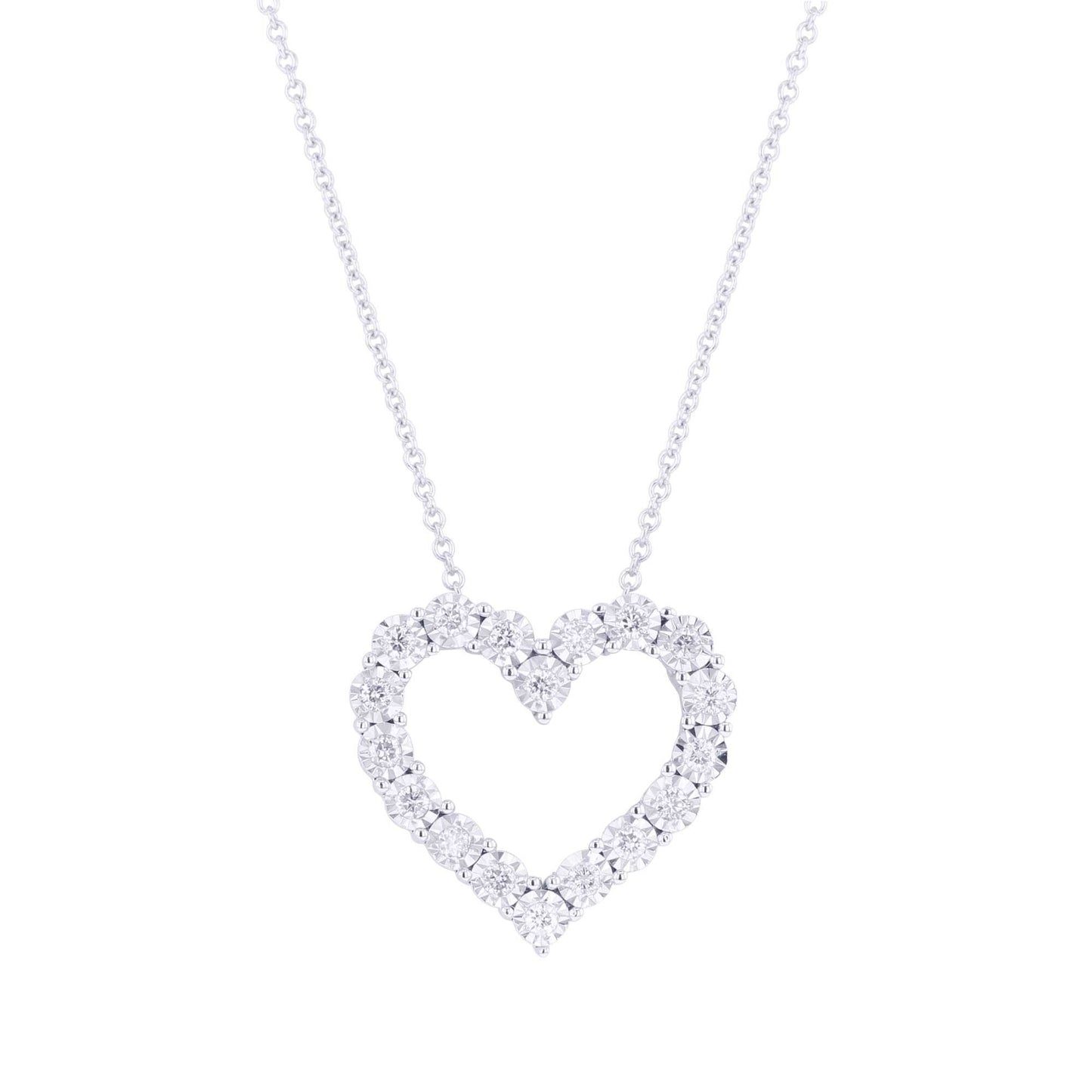 Mirage Diamond Heart Necklace 1/4ct