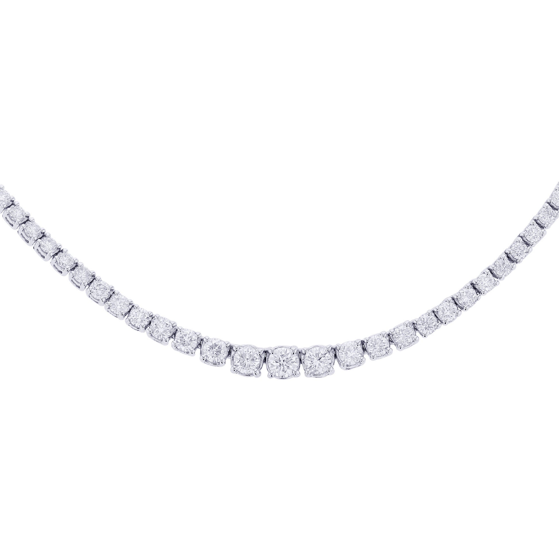 Grande Dame Diamond Tennis Necklace 8ct