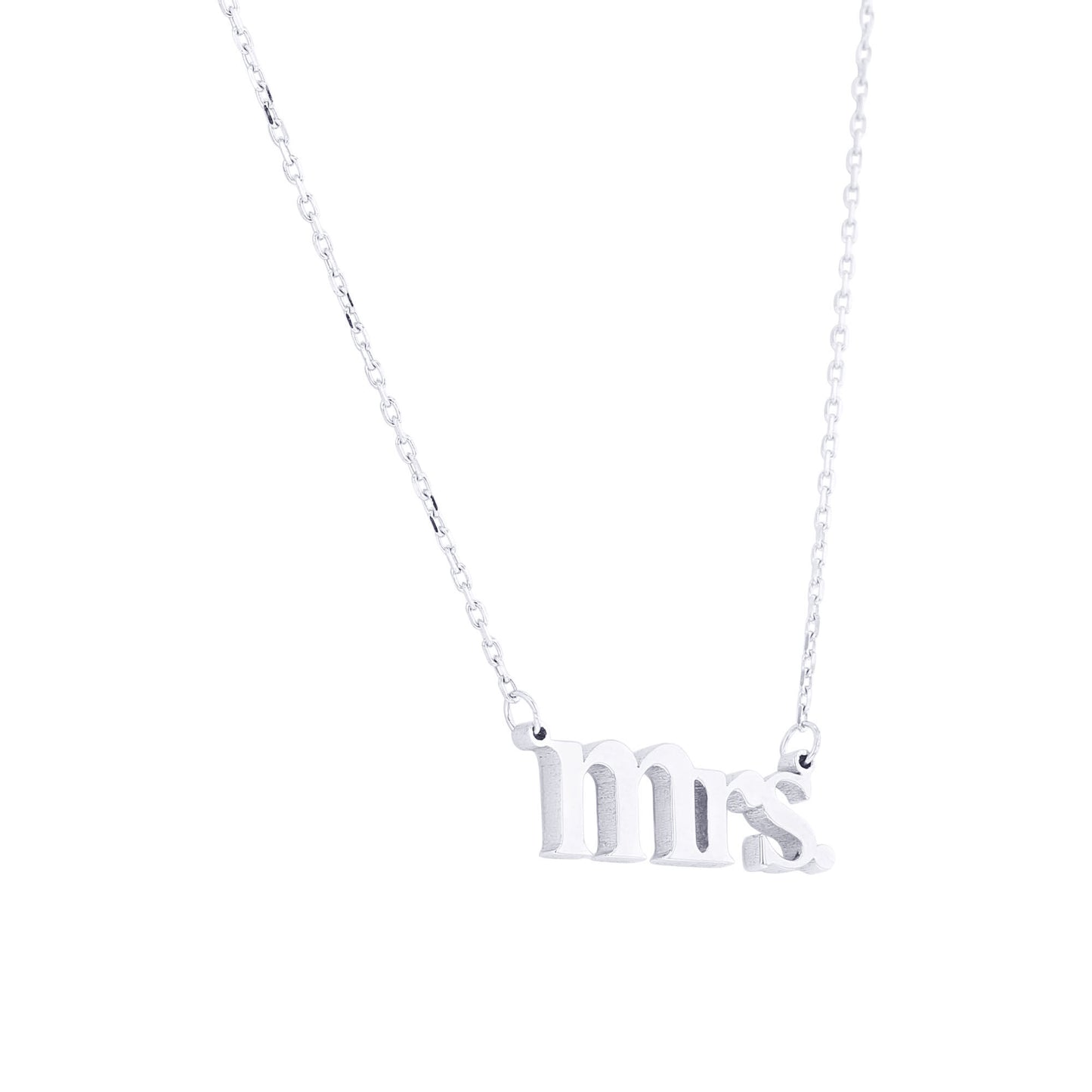 Mrs Sterling Silver Necklace