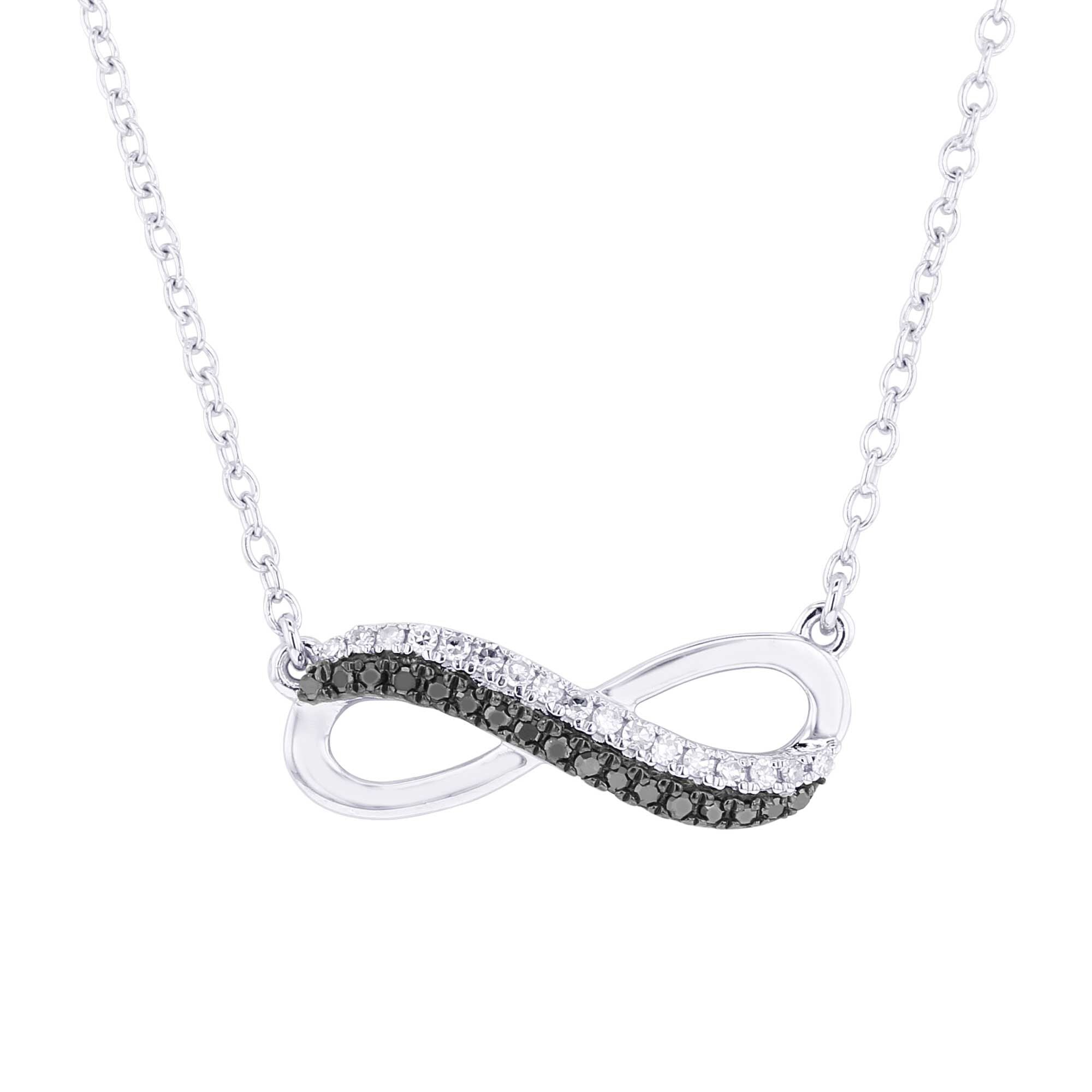 Silver Legacy Black and White Diamond Necklace