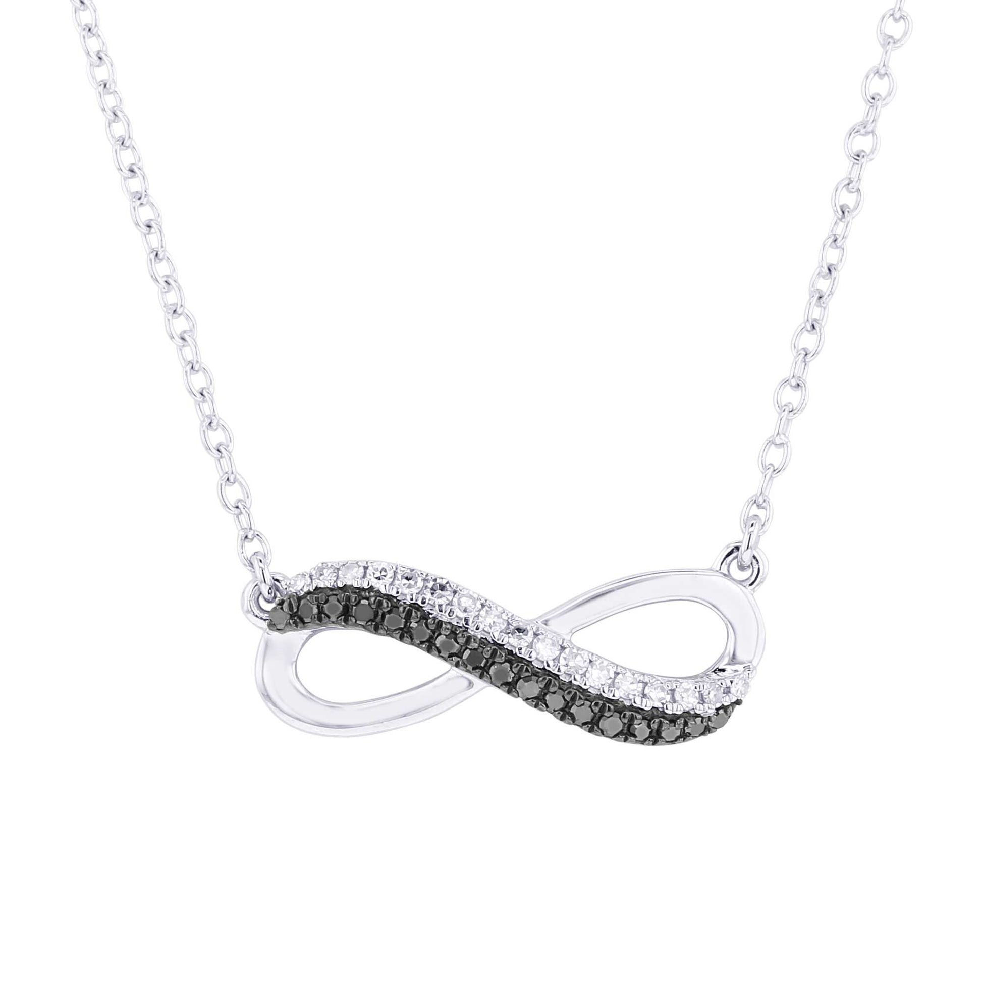 Silver Legacy Black and White Diamond Necklace