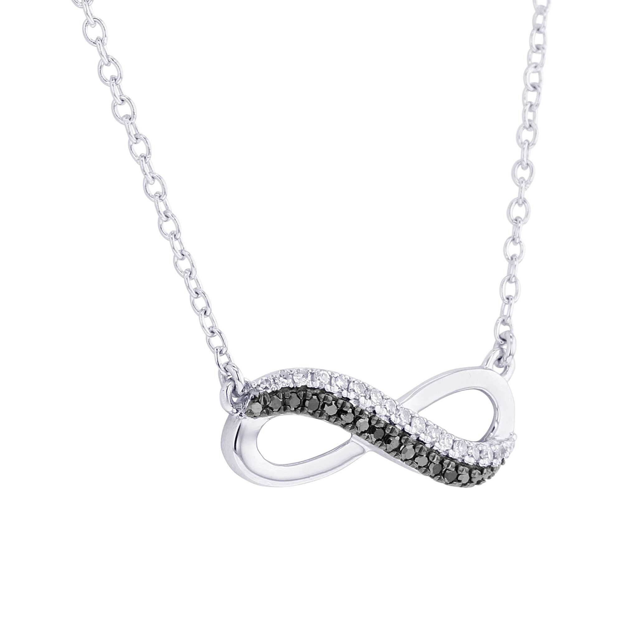 Silver Legacy Black and White Diamond Necklace