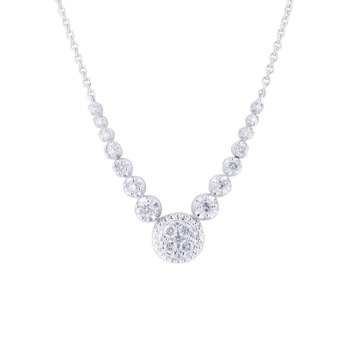 Silver Edwige Diamond Necklace