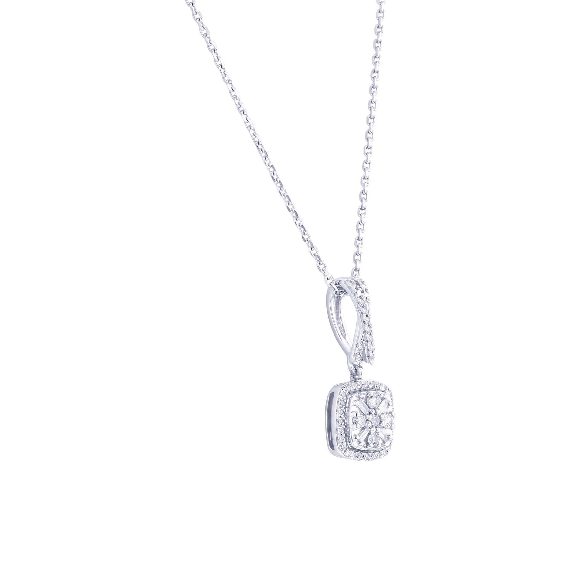 Silver Loretto Diamond Necklace