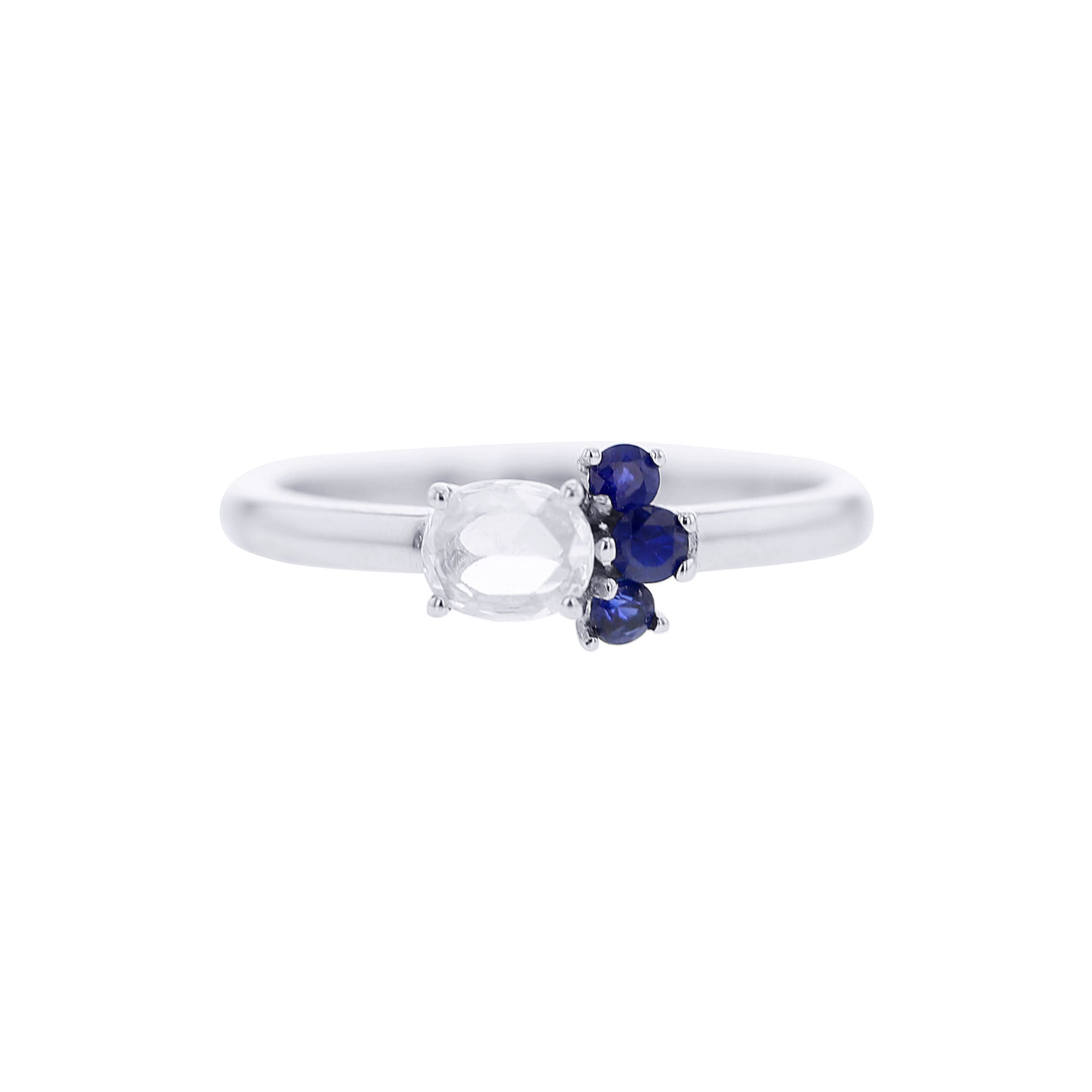 Capri Sapphire and Diamond Ring