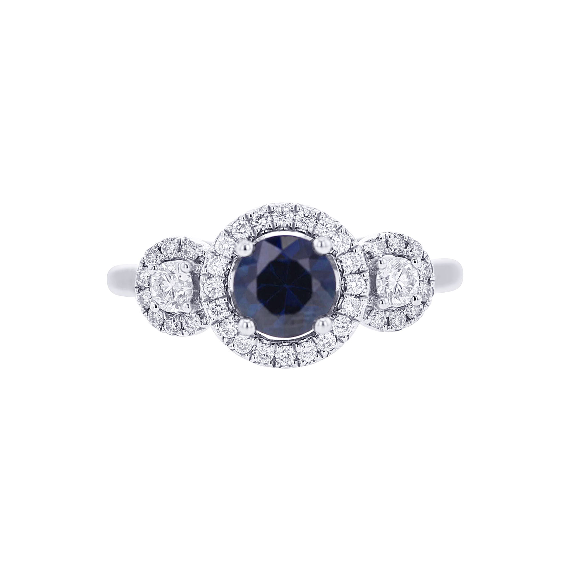 Lucca Sapphire and Diamond Engagement Ring