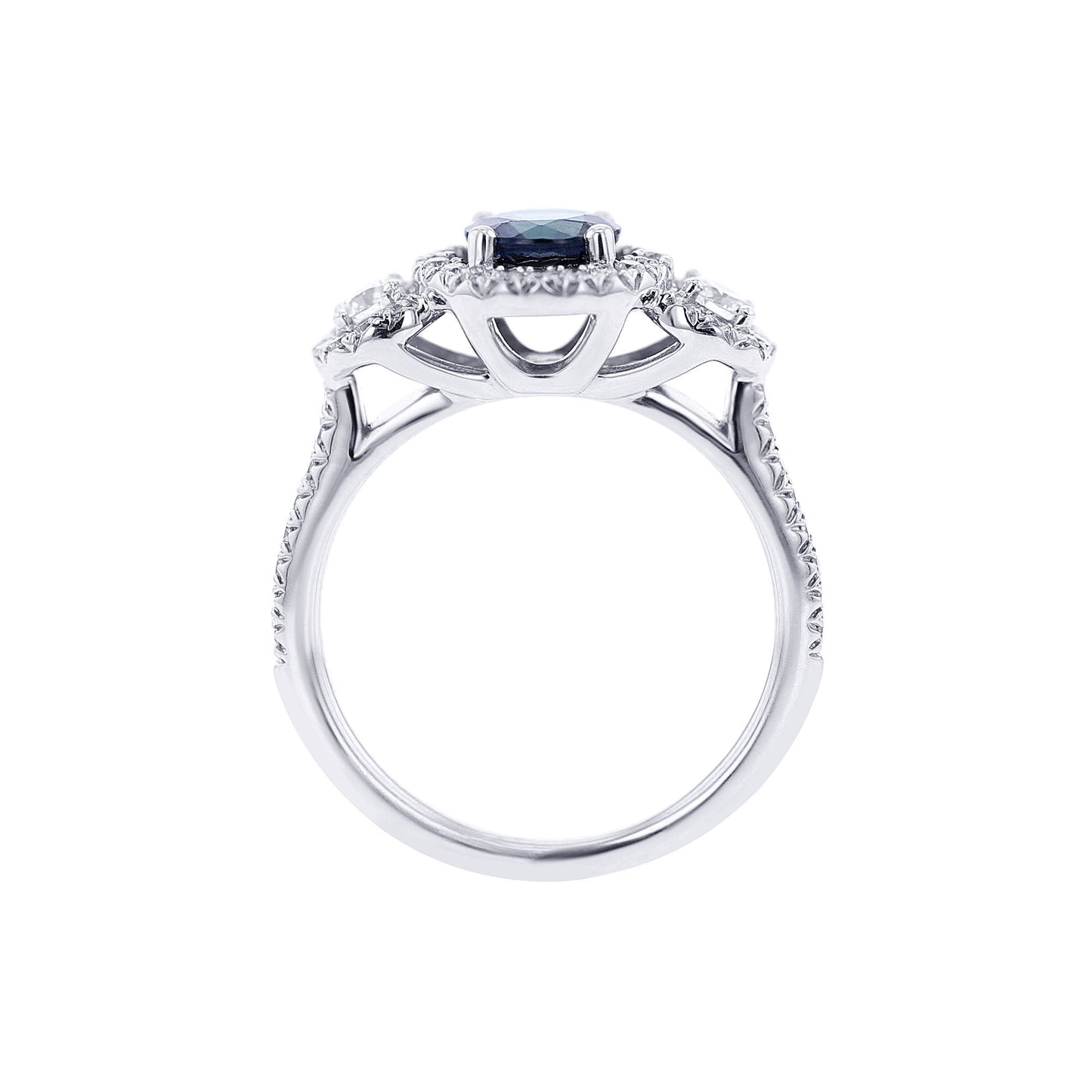 Lucca Sapphire and Diamond Engagement Ring