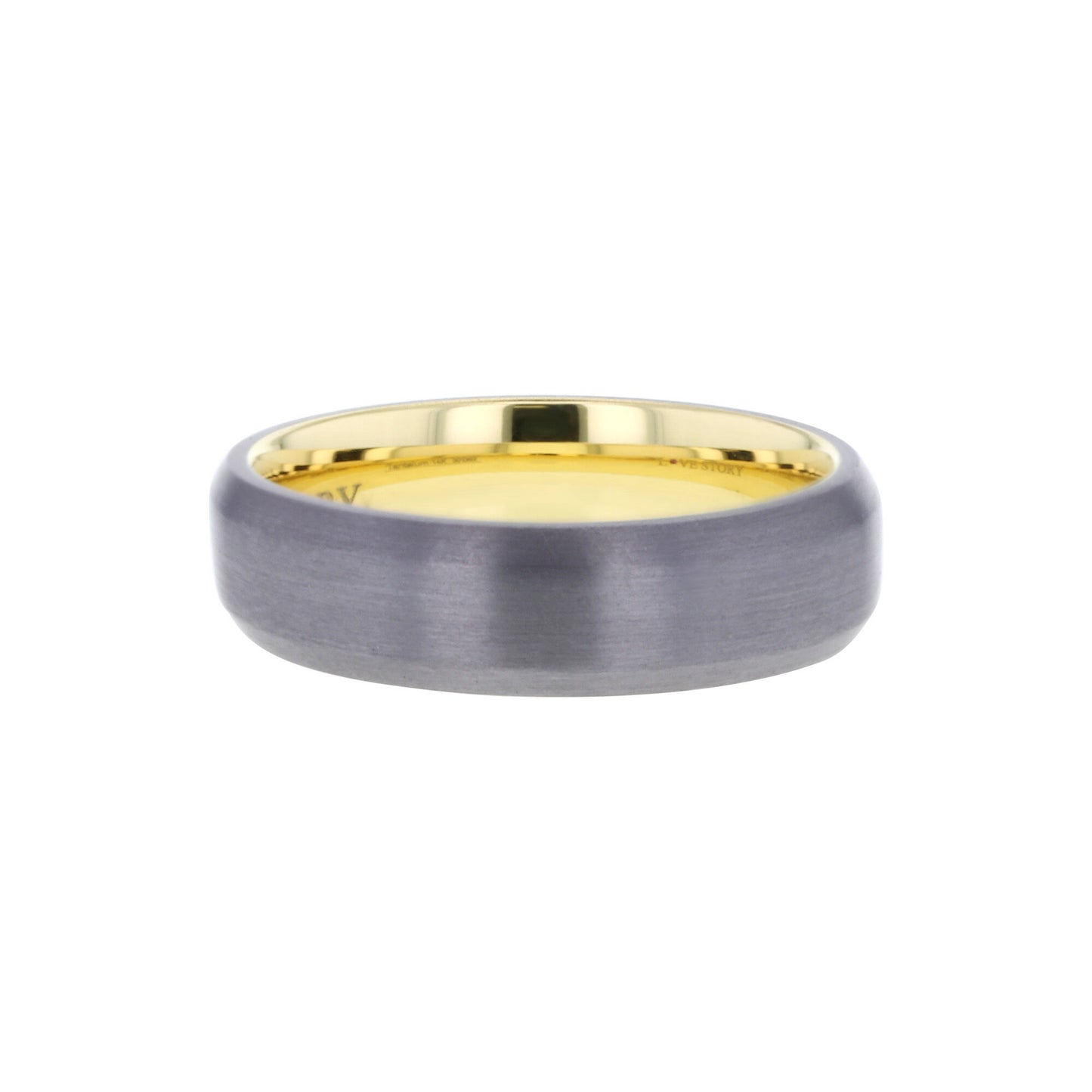 Kelce Tantalum & 14 Karat Gold 6mm Wedding Ring