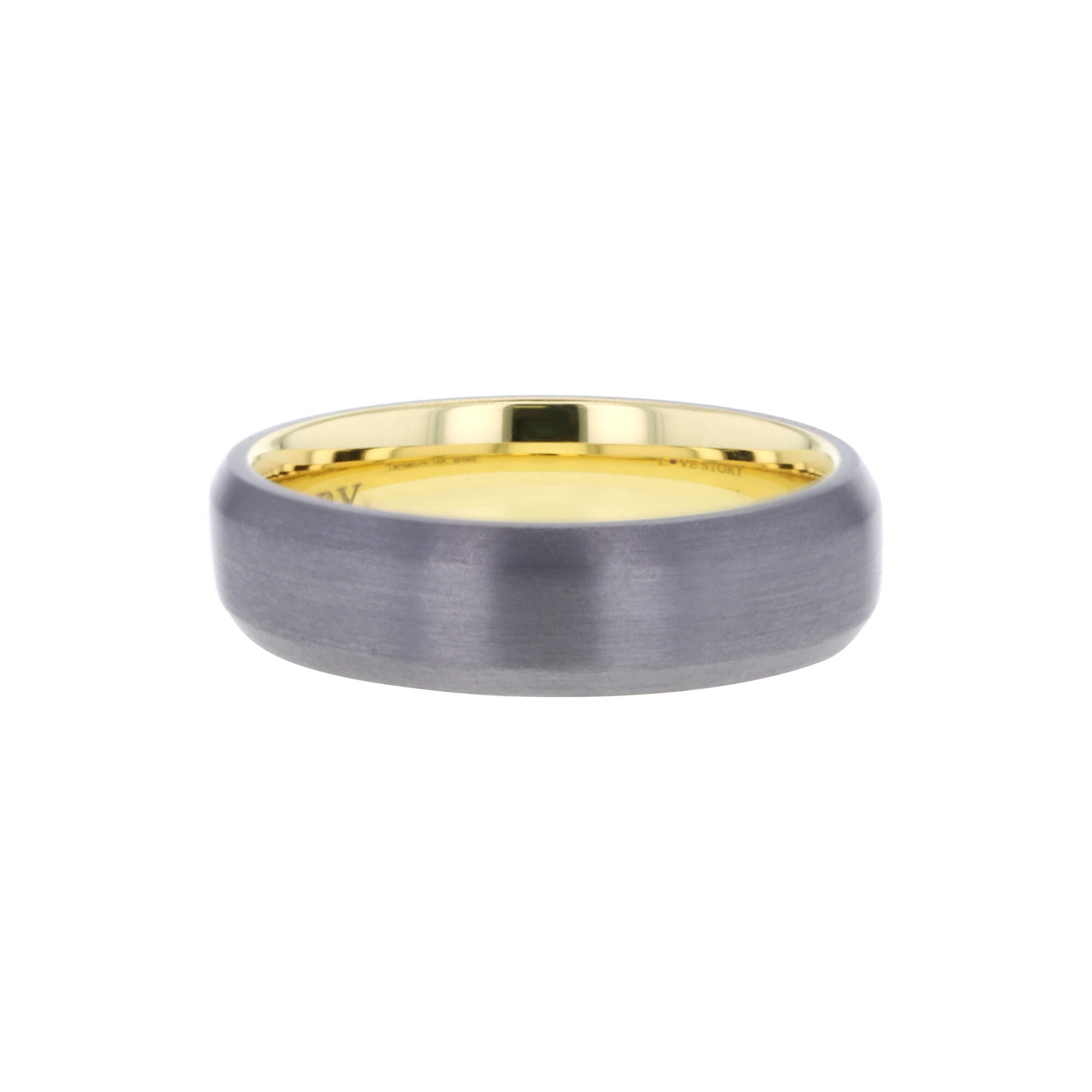 Kelce Tantalum & 14 Karat Gold 6mm Wedding Ring