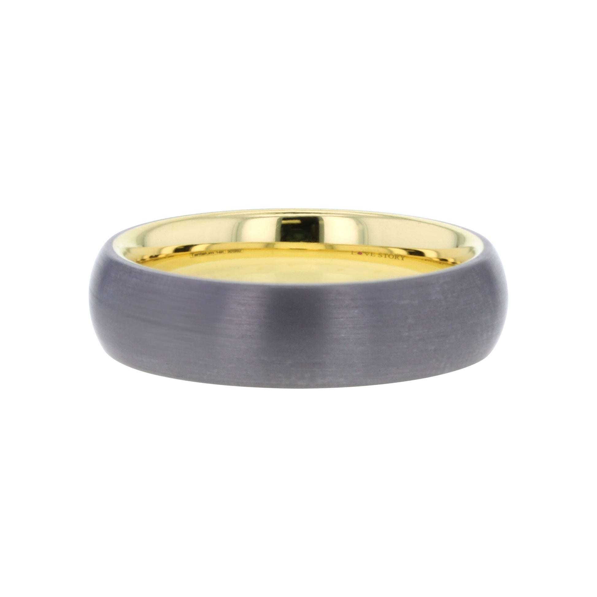 Boston Tantalum & 14 Karat Gold 6mm Wedding Ring