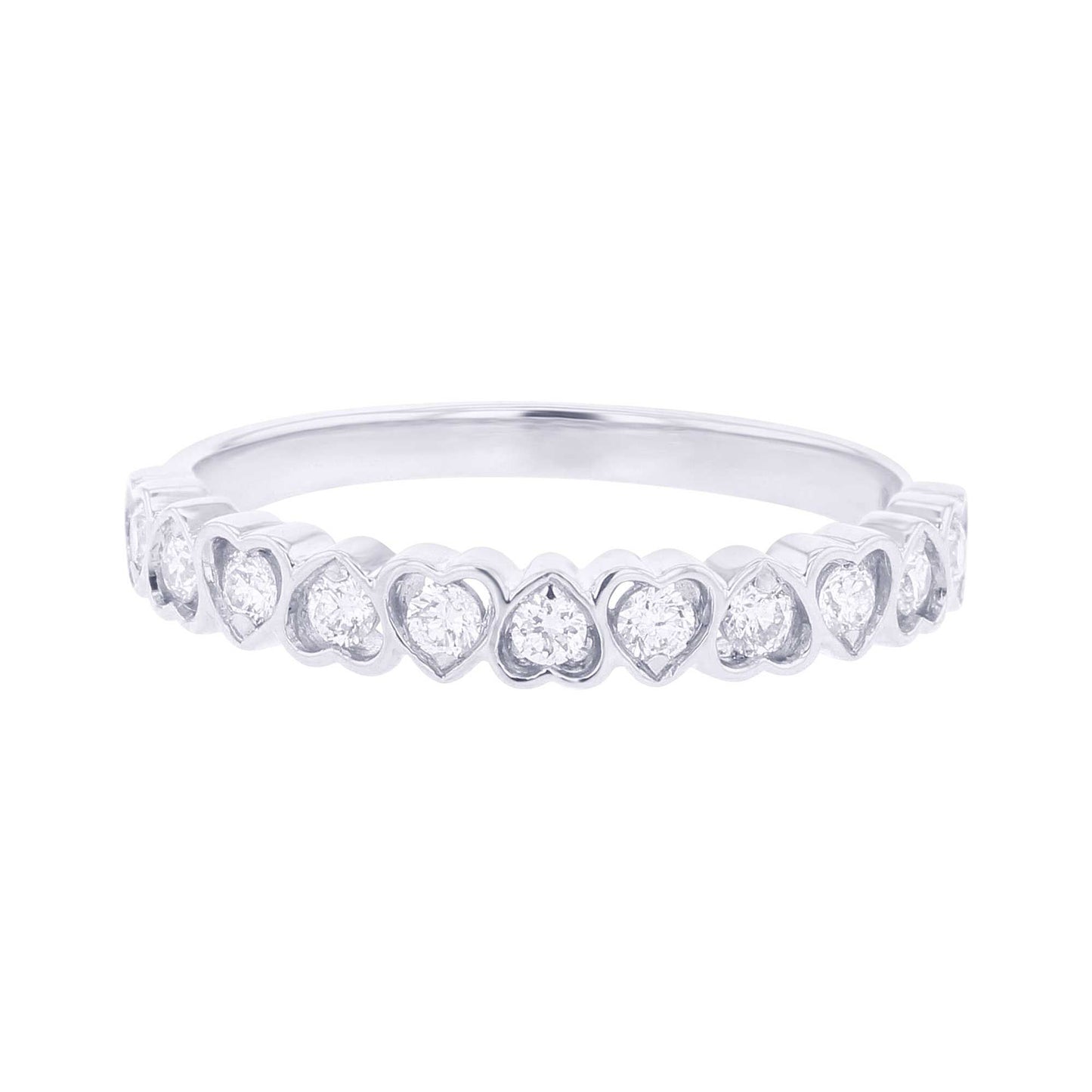 Desire Heart Stackable Diamond Ring