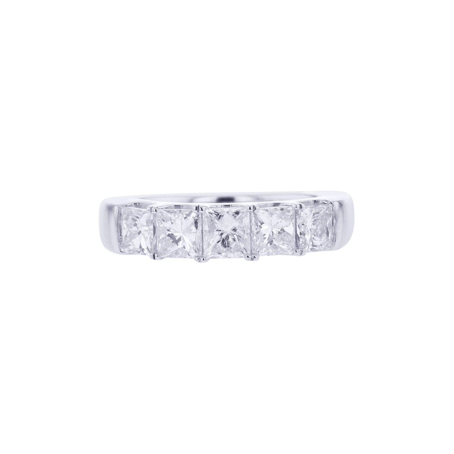 Diana Princess Cut Diamond Wedding Band 1 5/8ct