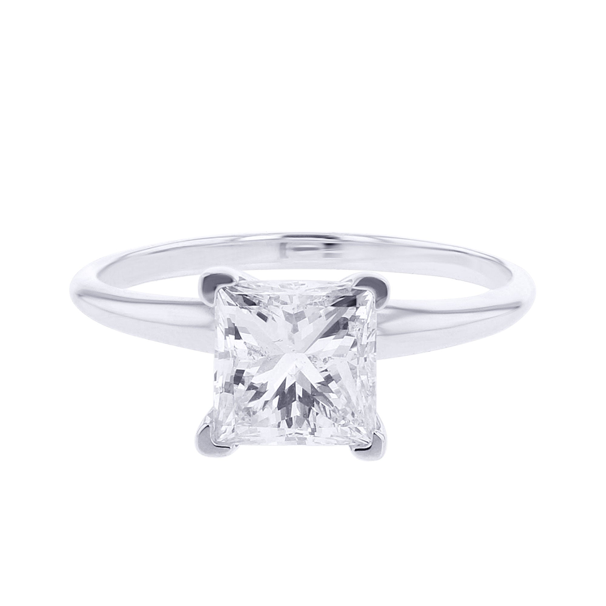 Classic Princess Solitaire Ready for Love Diamond Engagement Ring 2ct