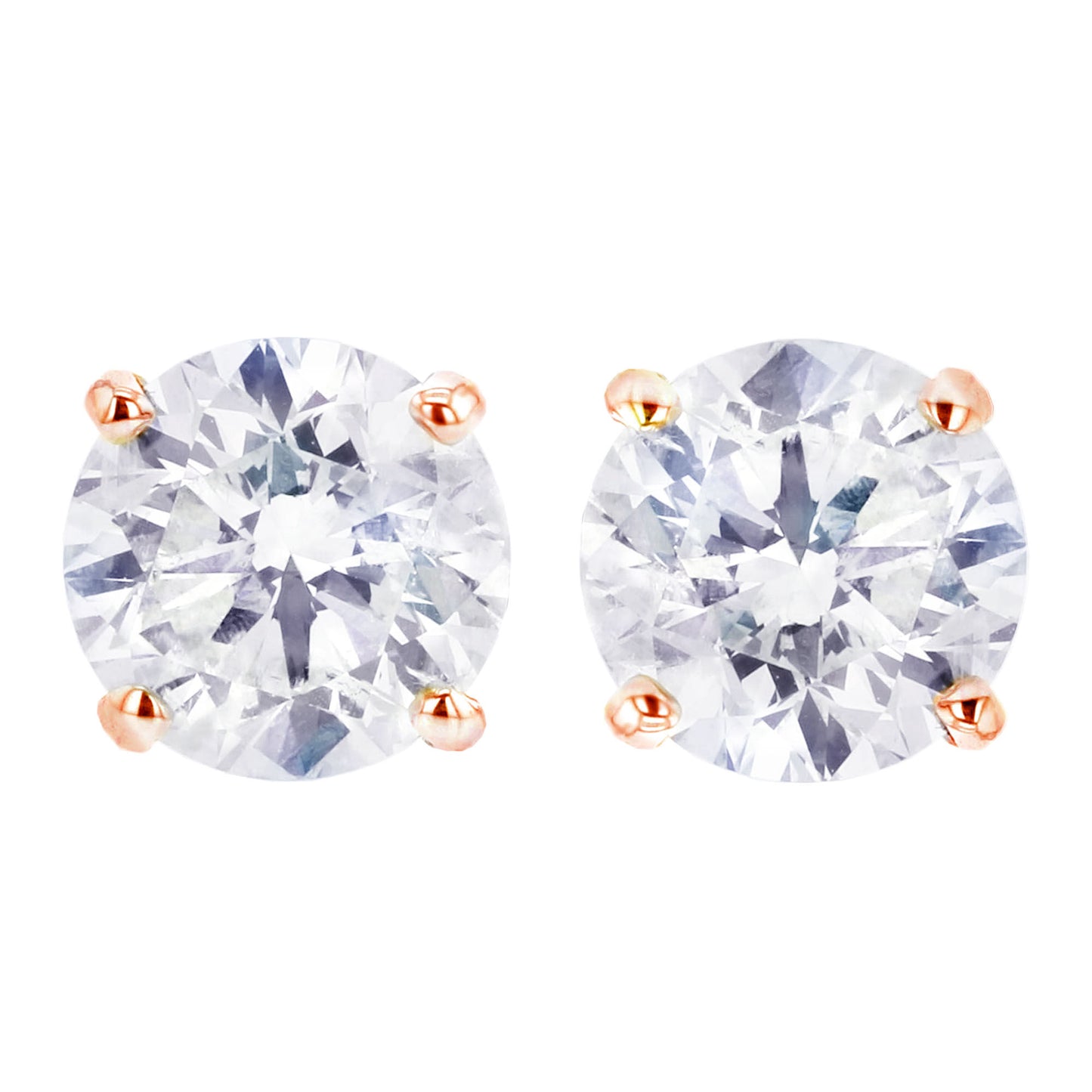Anita Diamond Stud Earrings 1 3/4ct