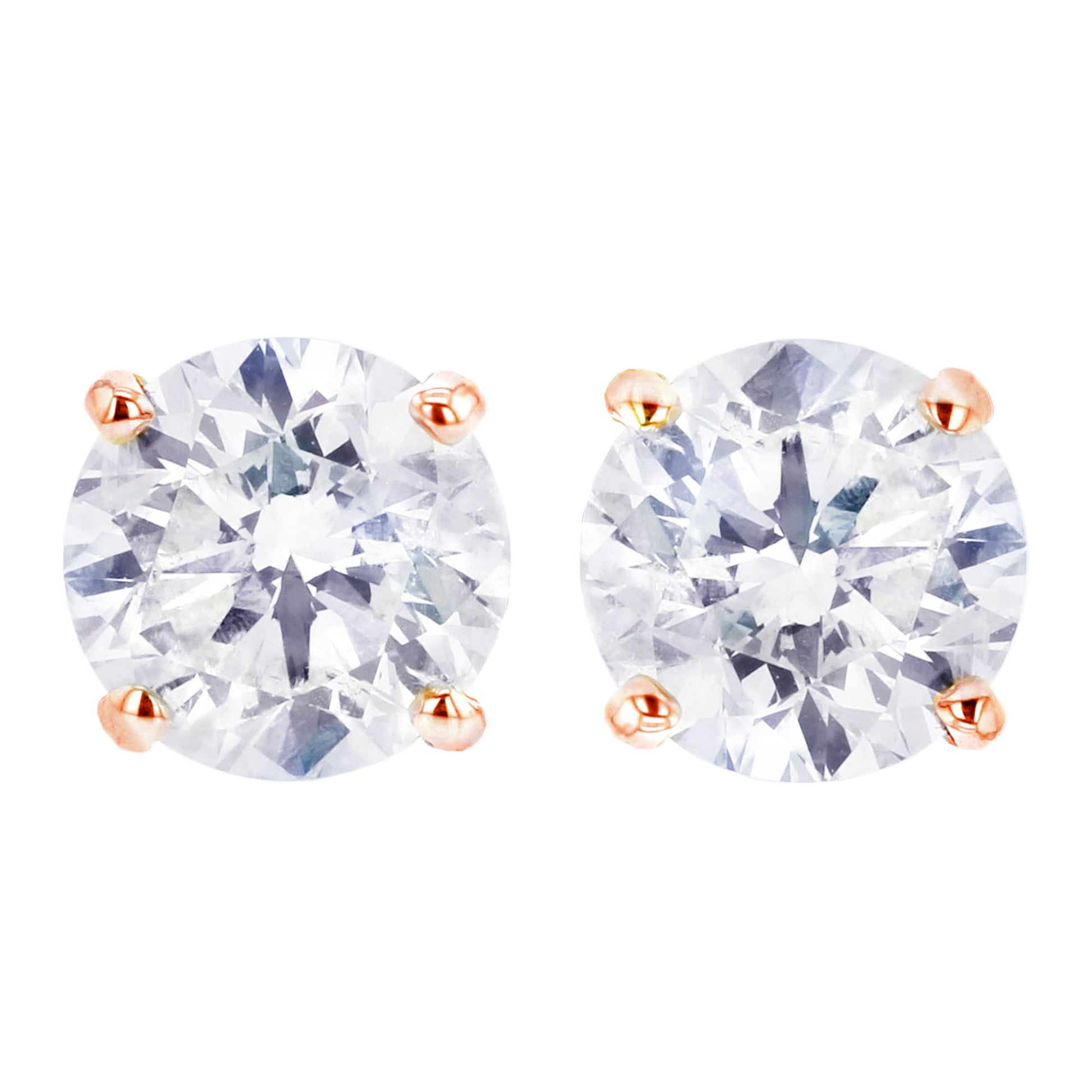 Anita Diamond Stud Earrings 1 3/4ct