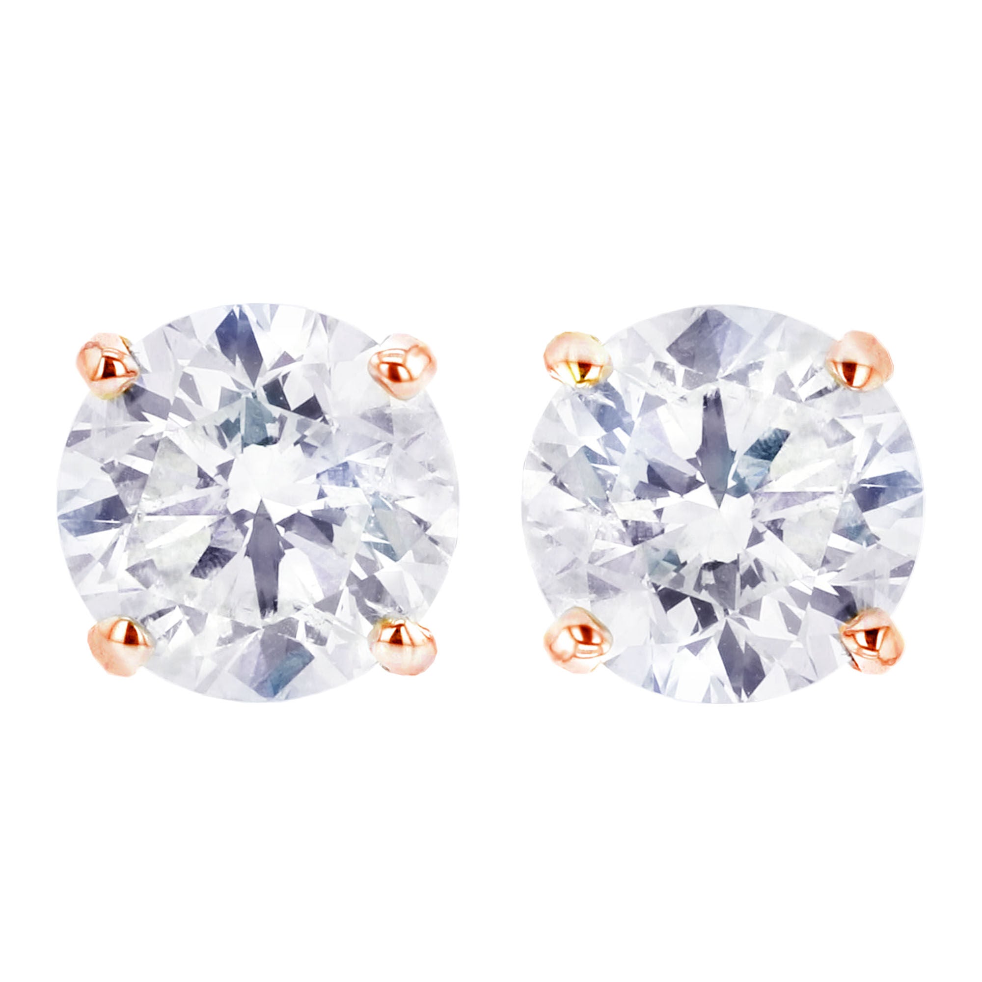Anita Diamond Stud Earrings 1 3/4ct