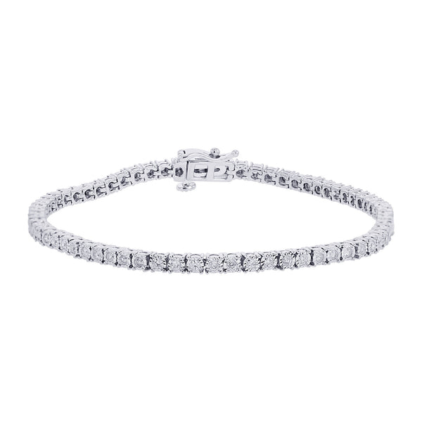 Silver Mirage Diamond Tennis Bracelet 1ct – Steven Singer Jewelers