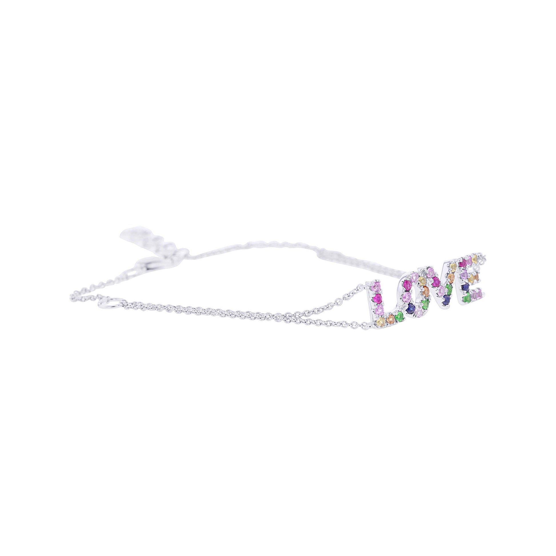 Rainbow Love Sapphire Bracelet