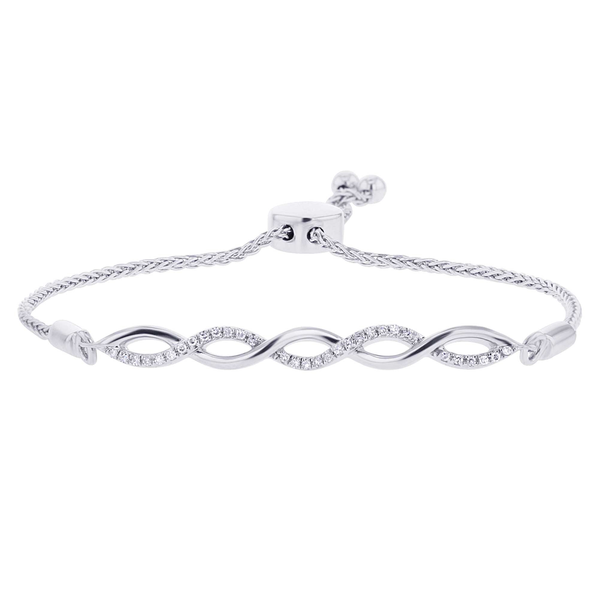 Silver Infinity Diamond Bracelet – Steven Singer Jewelers
