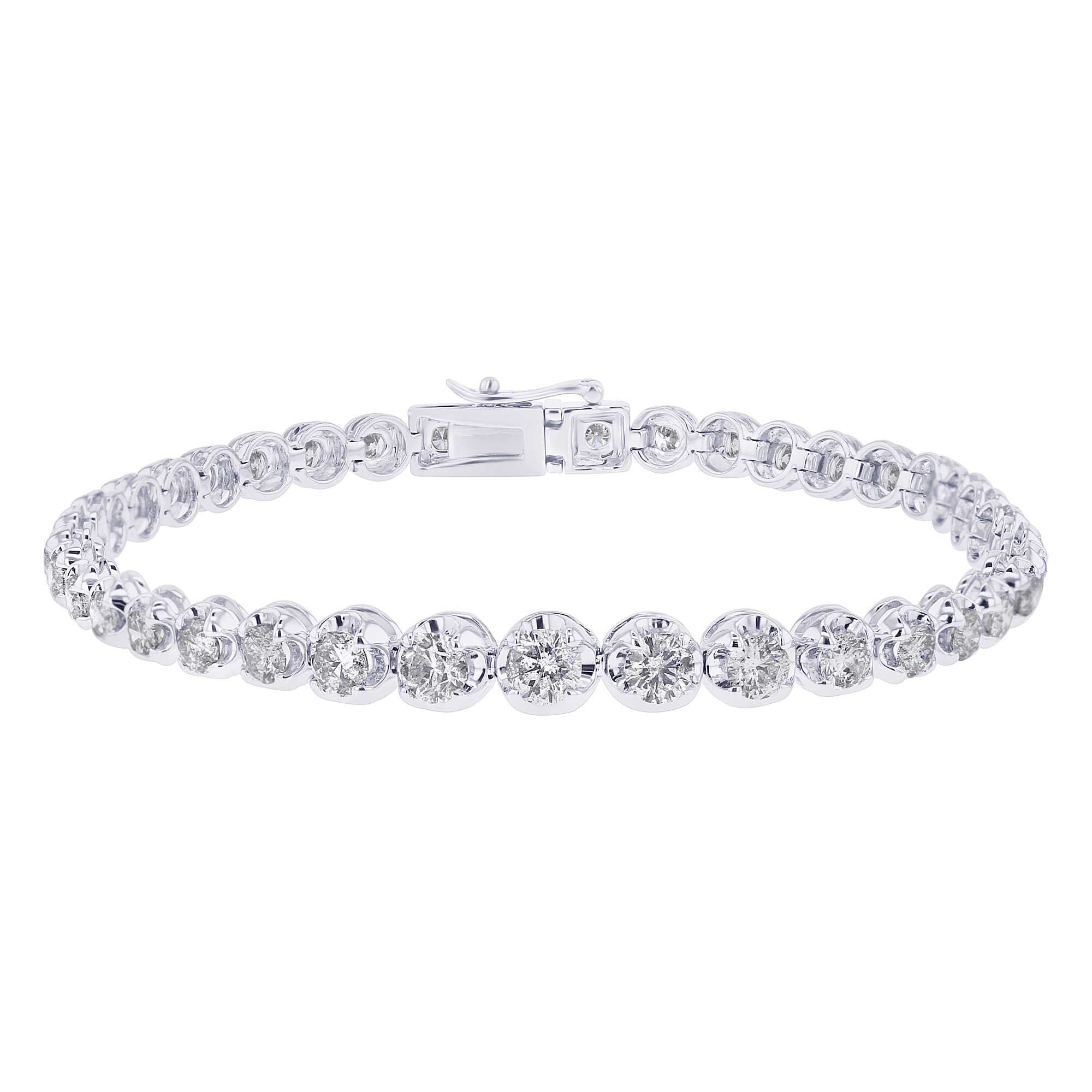 Kendall Halo Diamond Bracelet – Steven Singer Jewelers