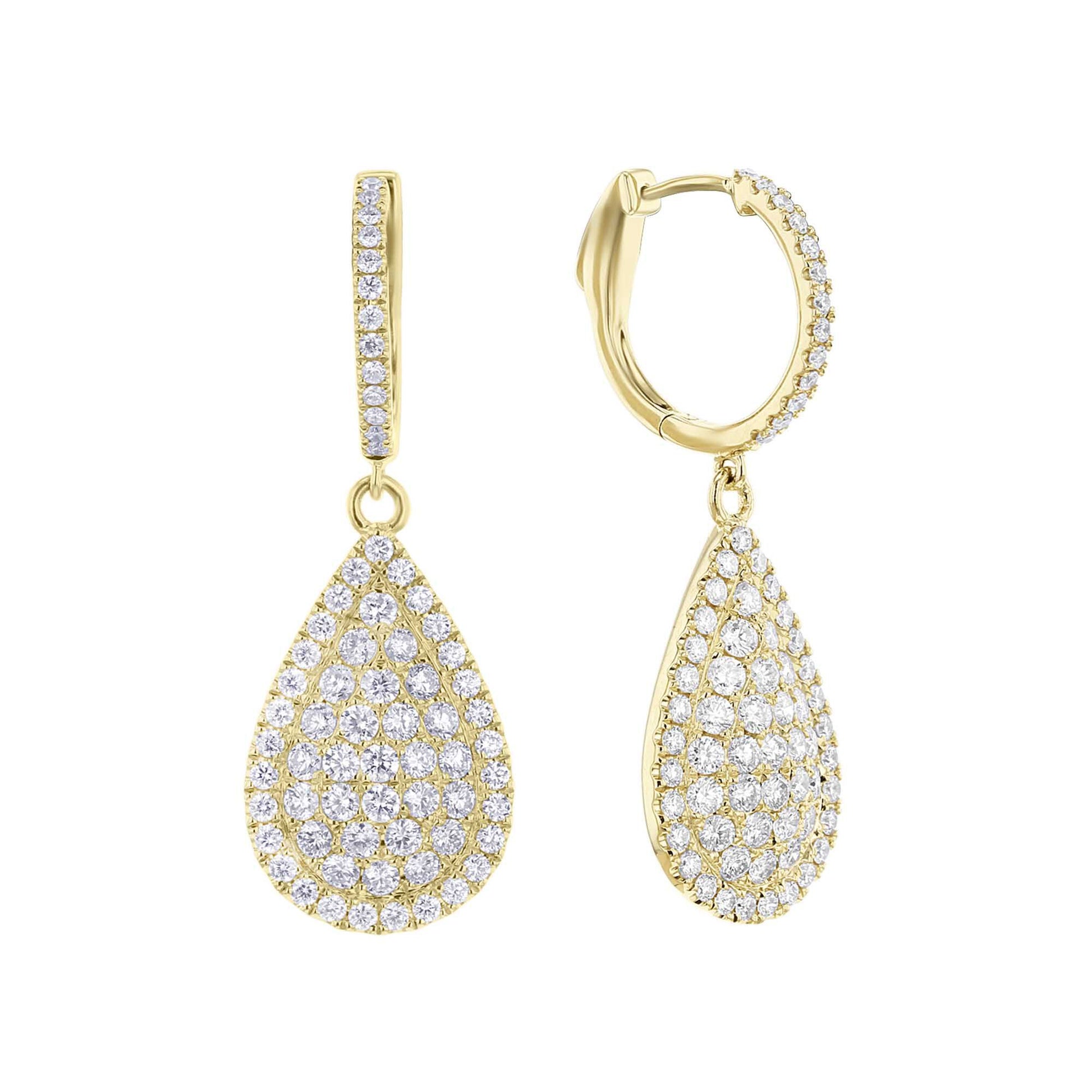Monaco Diamond Drop Earrings