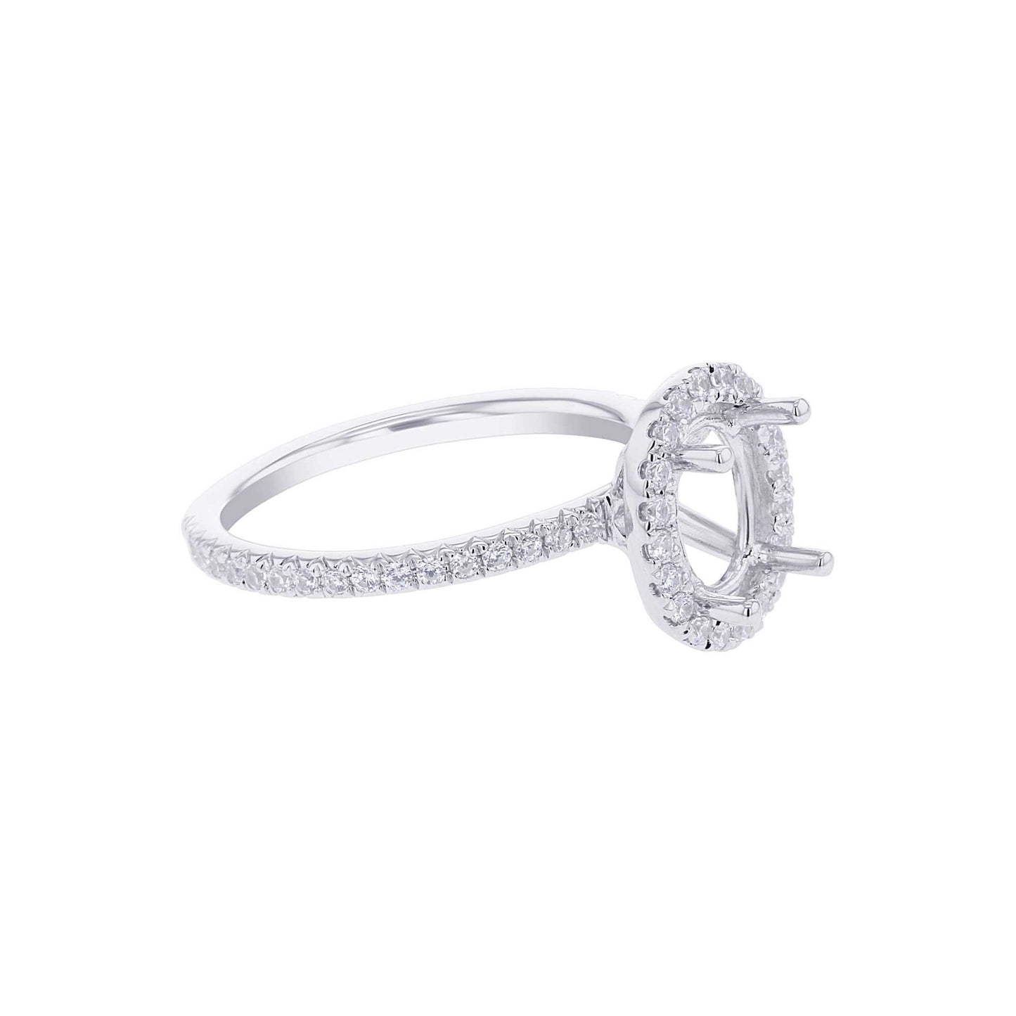 Amory Oval Halo Engagement Ring