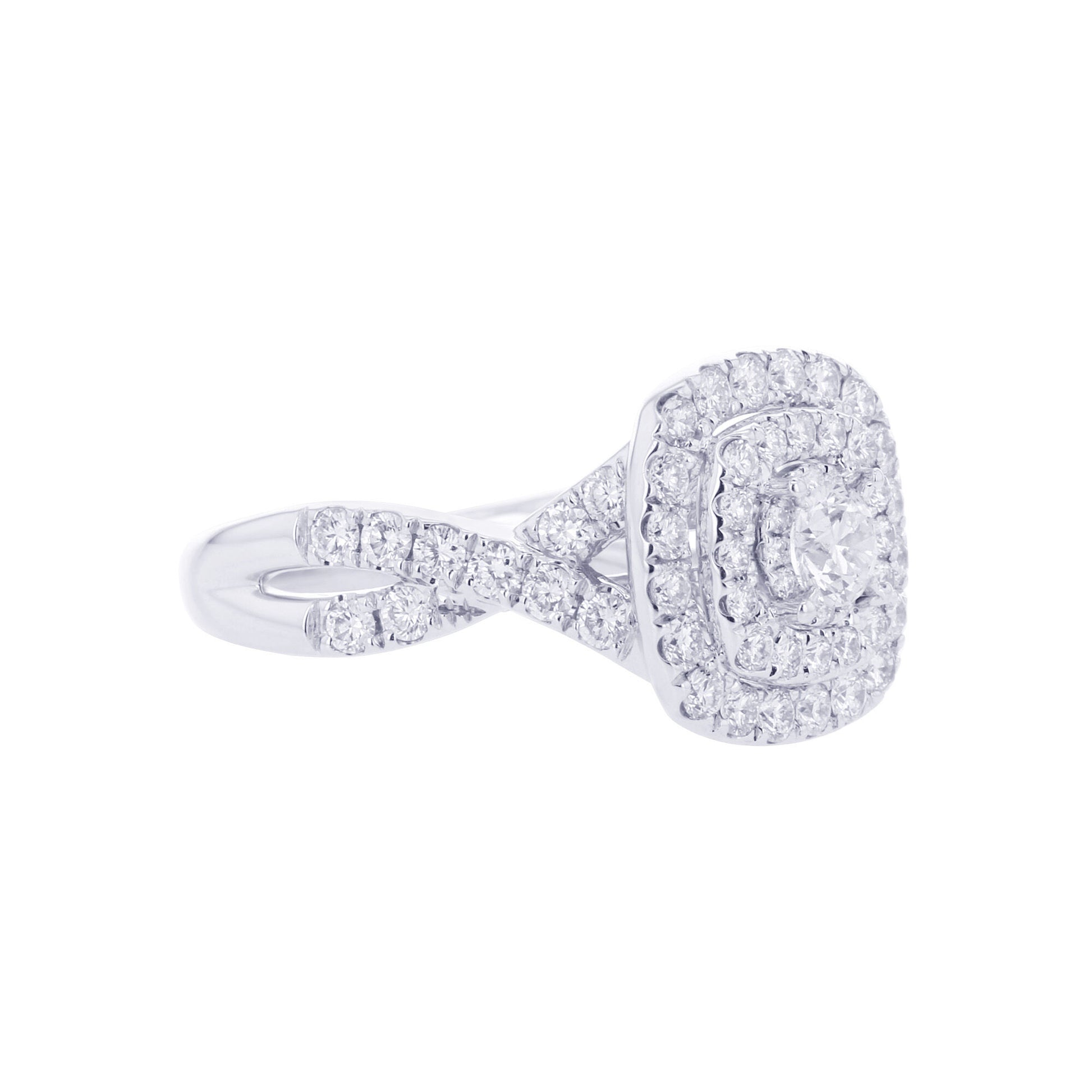 Ollie Double Cushion Halo Infinity Ready for Love Diamond Engagement Ring