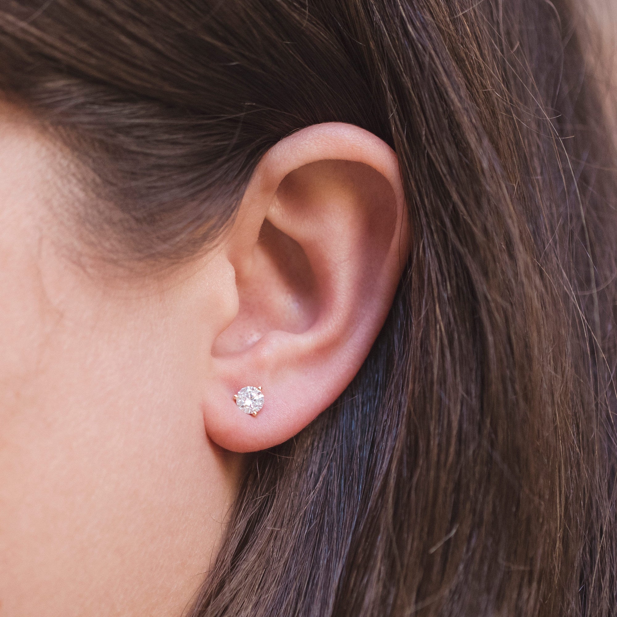 Get Naked Diamond Stud Earrings 1ct