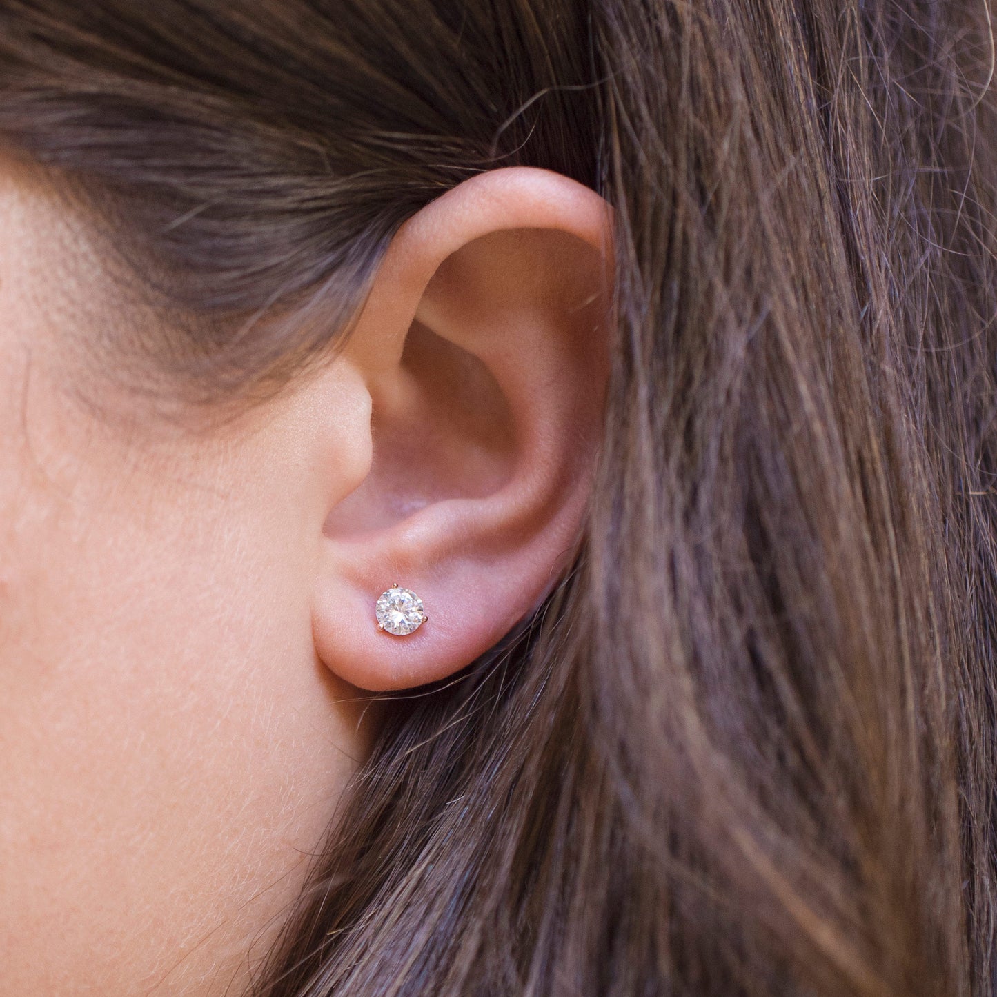 Get Naked Diamond Stud Earrings 1 1/4ct