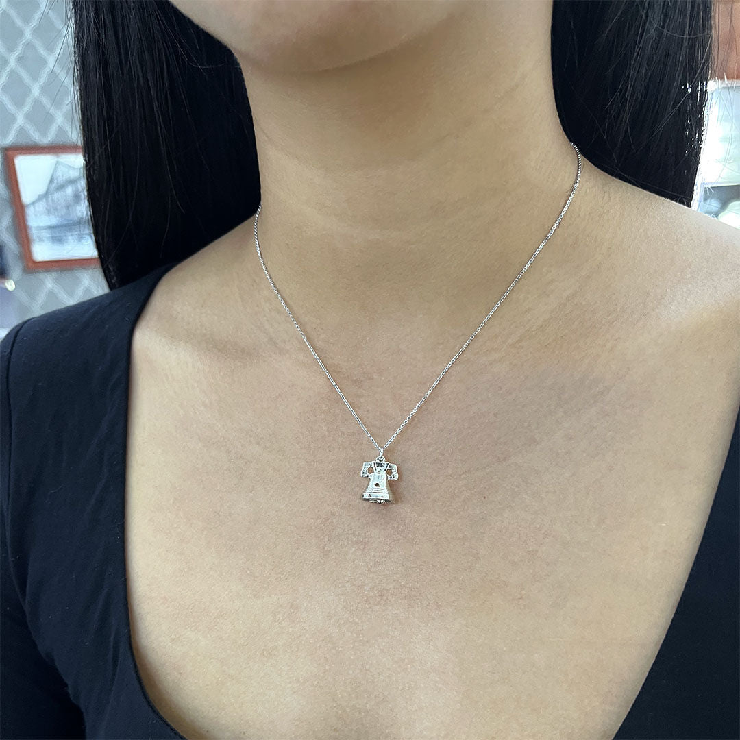Silver Liberty Bell Necklace – Steven Singer Jewelers