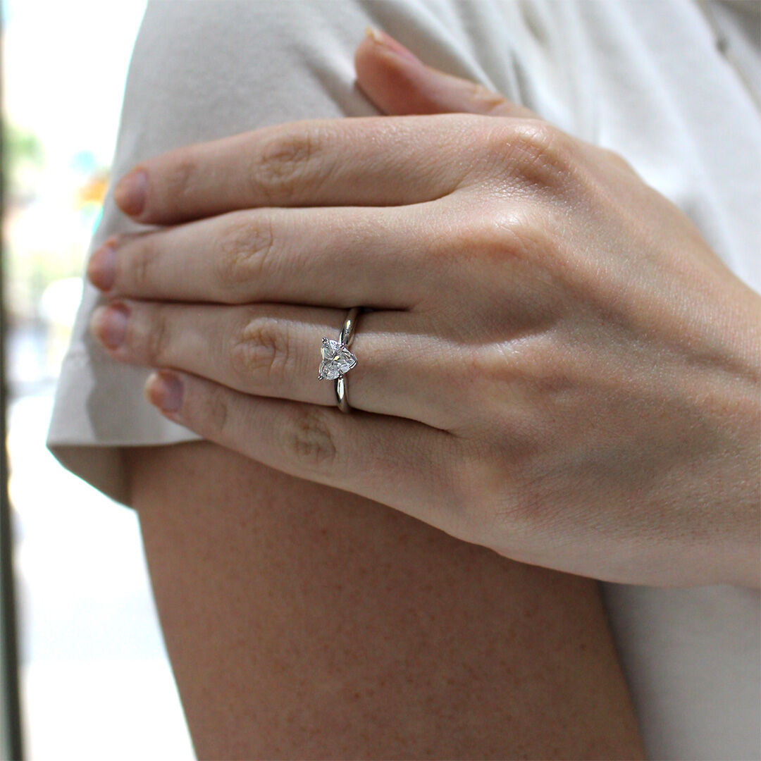 Christa Heart Ready for Love Engagement Ring 1ct