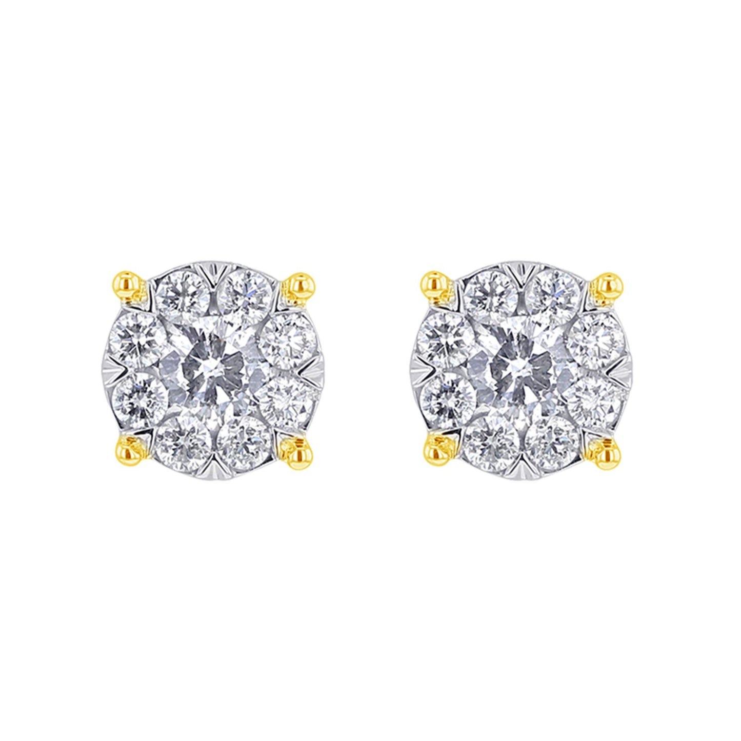 Miracle Elegant Diamond Stud Earrings 1/4ct